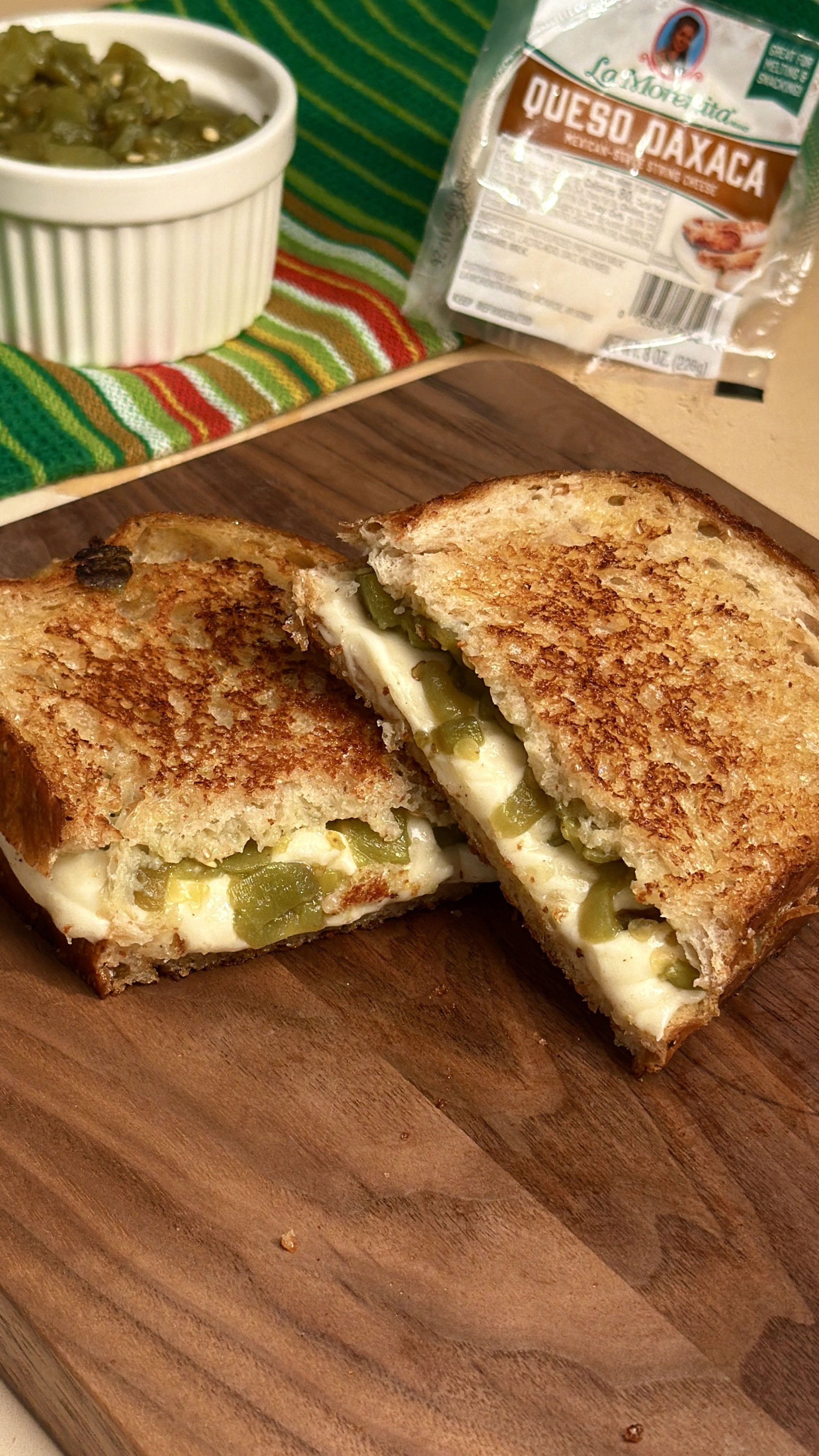 Hatch Chile Relleno Grilled Cheese — La Morenita