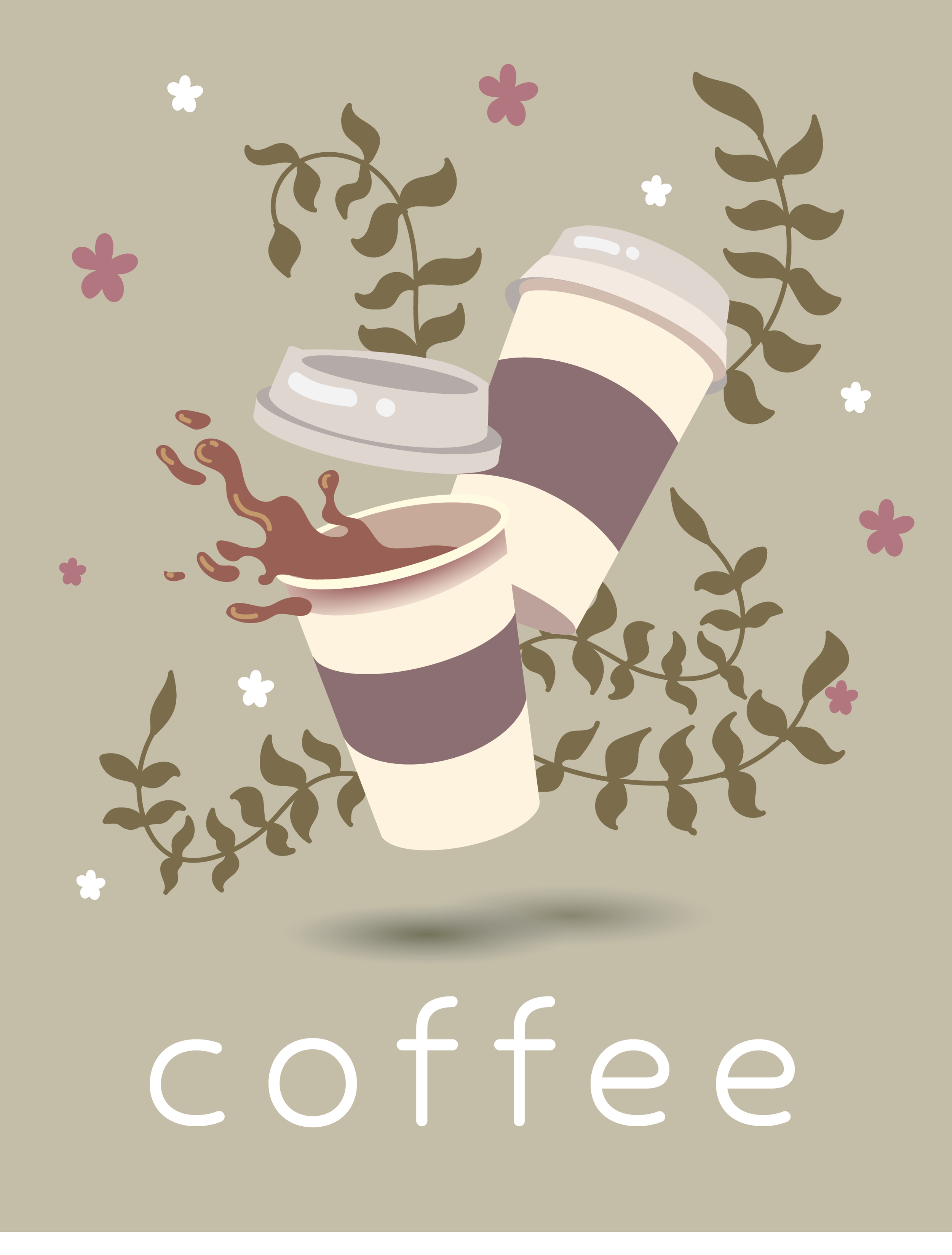 Coffee Spill - 
Adobe Illustrator - 
2022