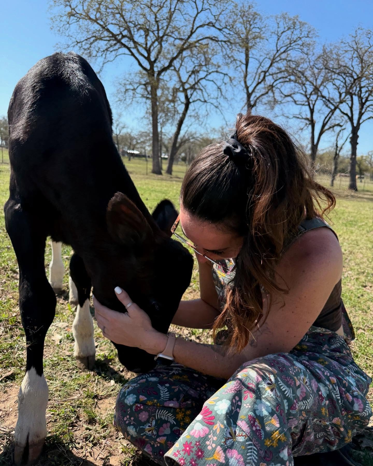 Some recent sweet moments 🐮🐶🐐✨