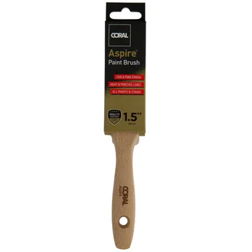 Coral Aspire Flat Paint Brush with Straight Cut