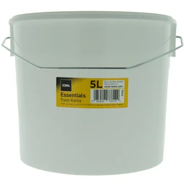 Coral Essentials Plastic Paint Kettle Container with Metal Handle for Paints and Paste 5 Litre