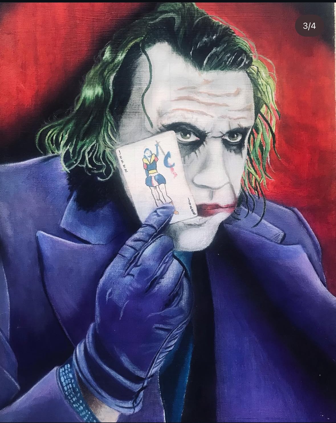 Heath Ledger’s Joker “24x18” Portrait