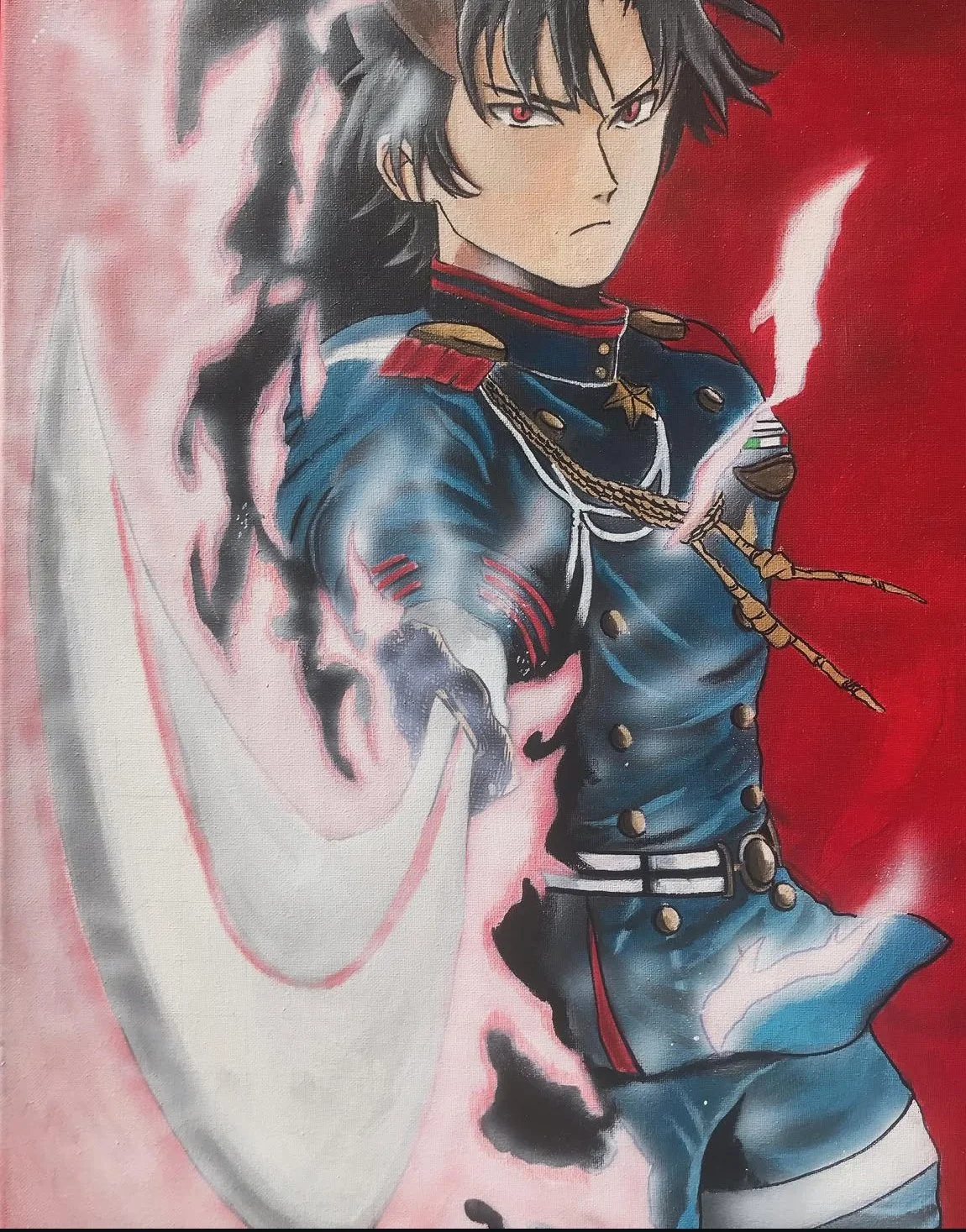 Guren Ichinose ”24x18” Acrylic Painting