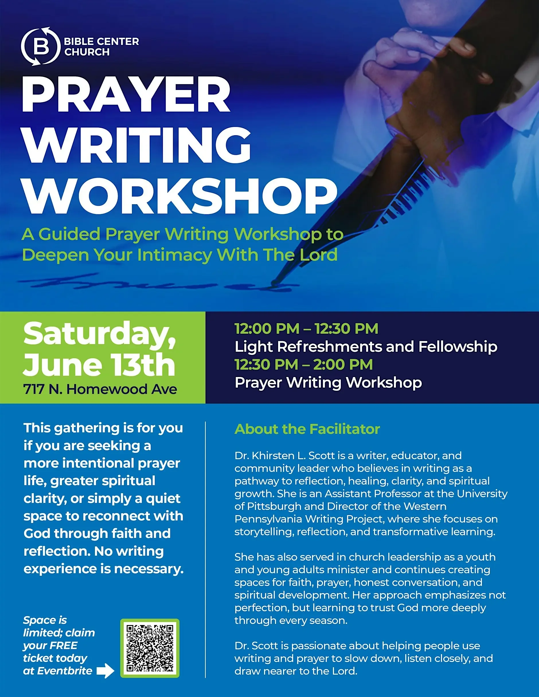 Prayer Writing Workshop