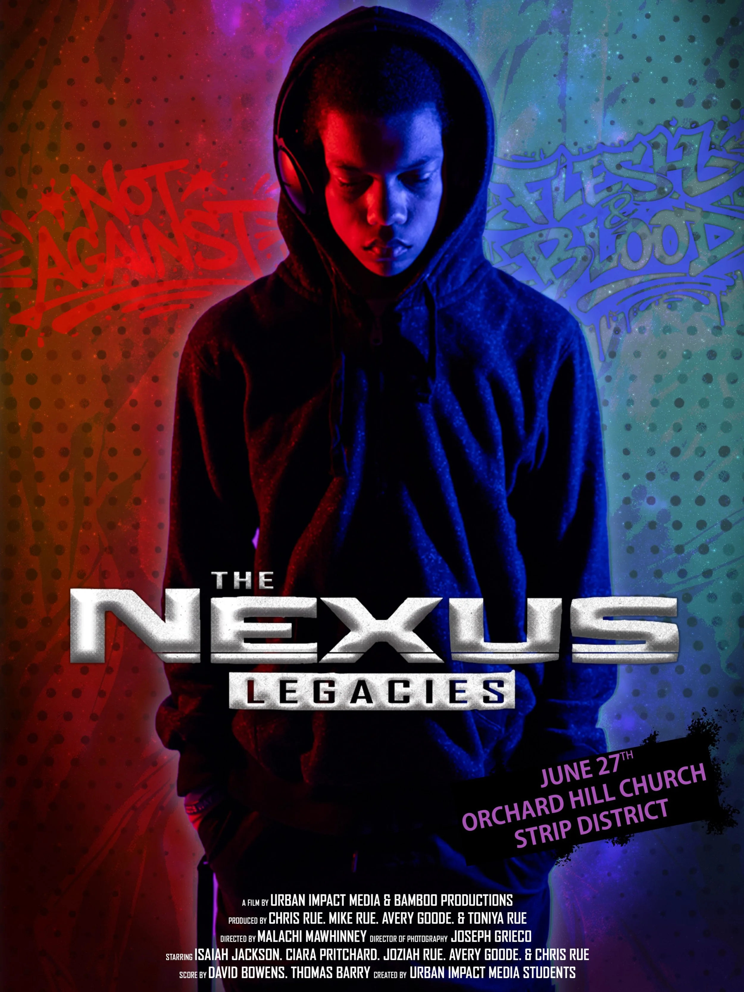 The wait is almost over.

Join us on June 27th for the public premiere of The Nexus Legacies&mdash;a powerful faith-based film exploring spiritual warfare, created entirely by students, missionaries, mentors, and volunteers through Urban Impact Media