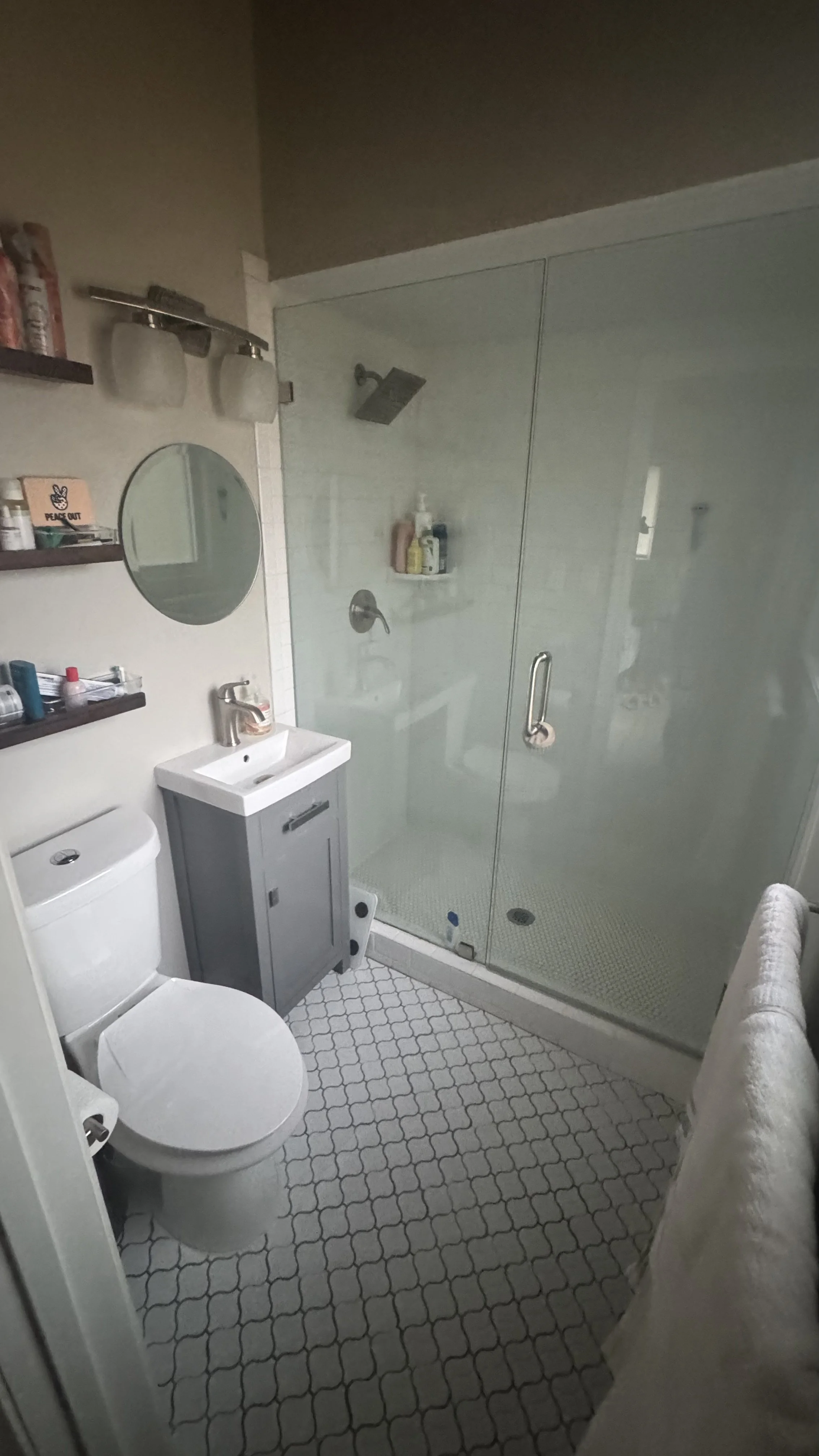 Flipped before bathroom for unflipping main bathroom