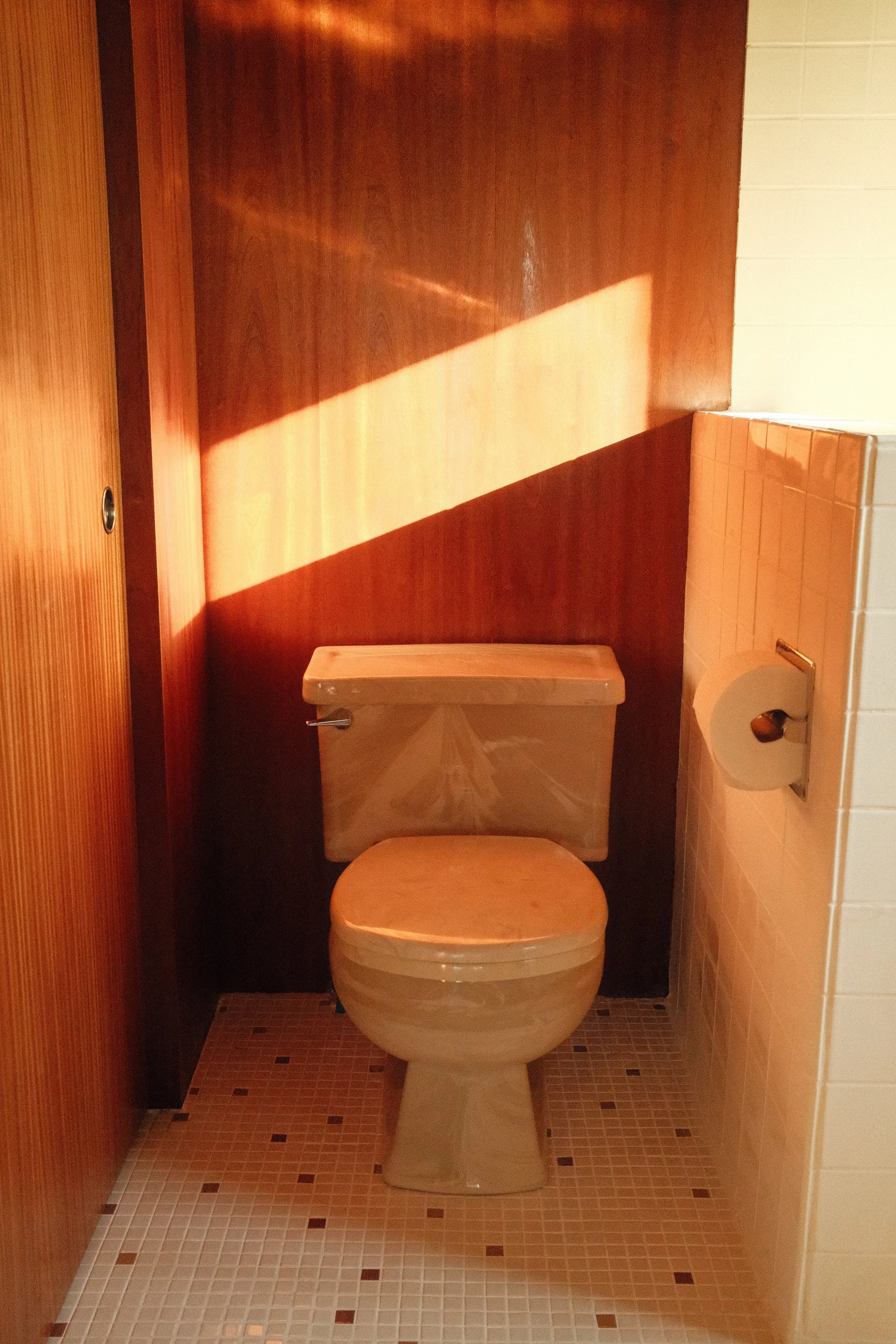 Unflipping vintage toilet