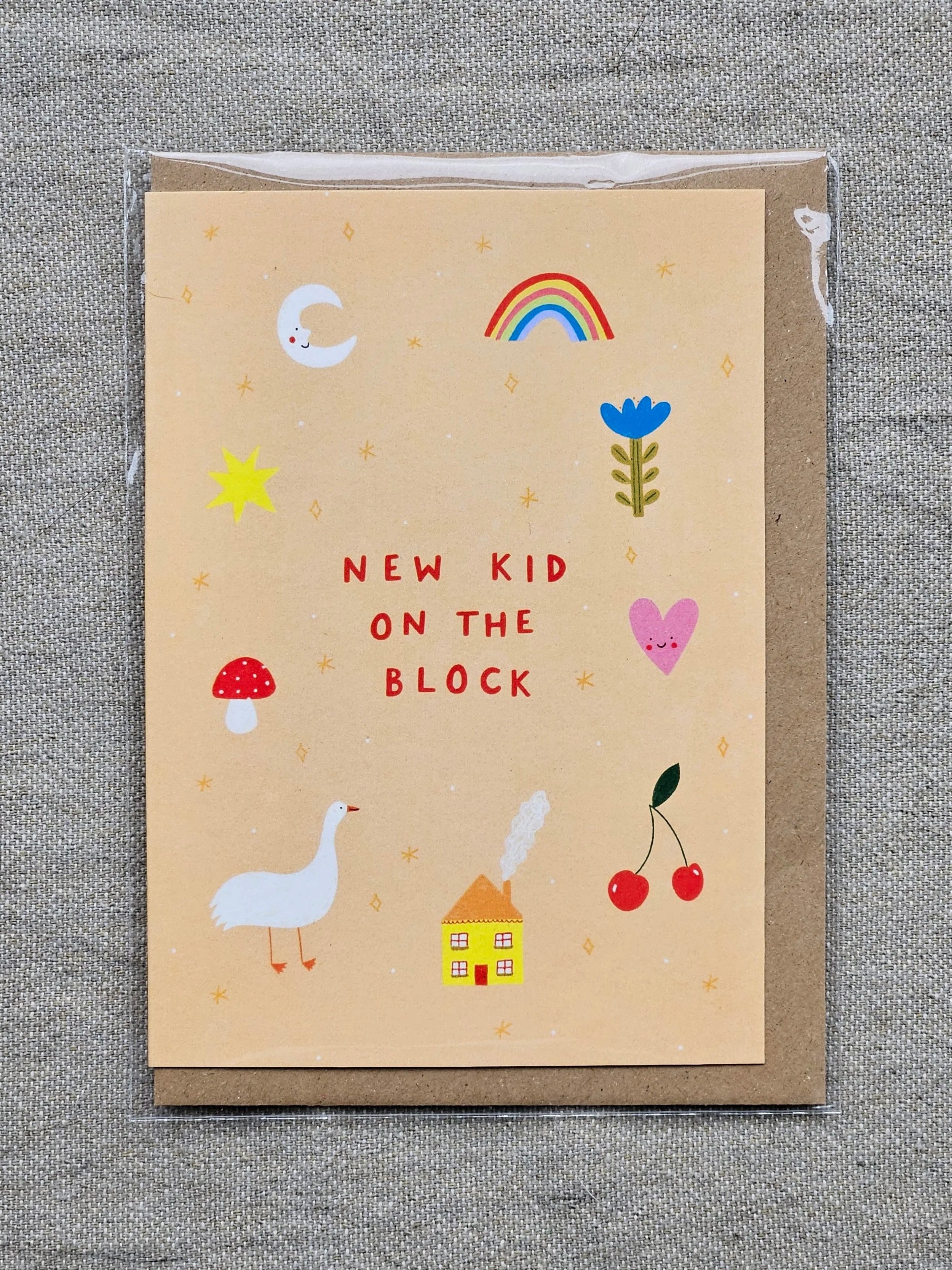 New Kid On the Block Baby Card