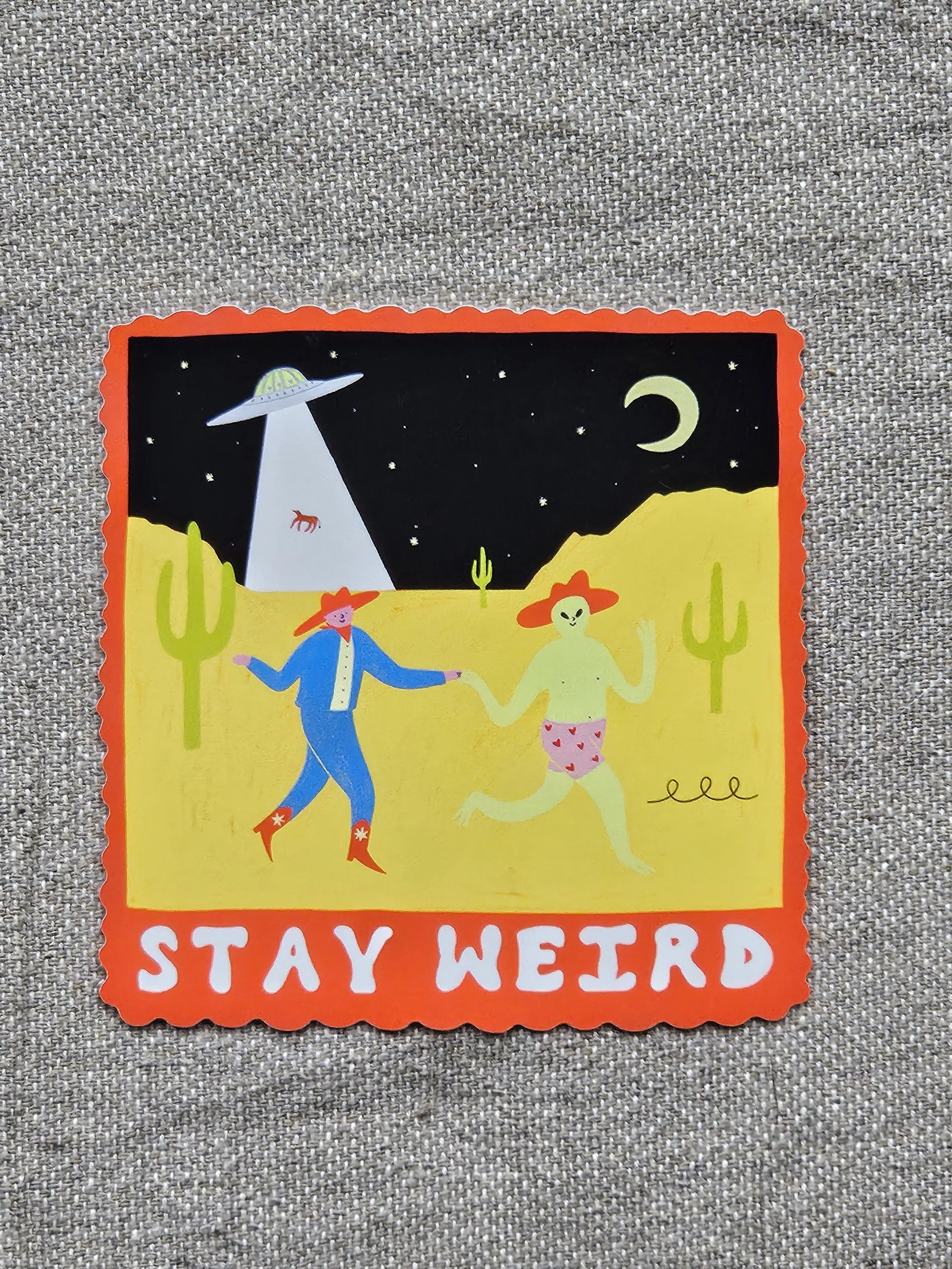 Stay Weird vinyl sticker