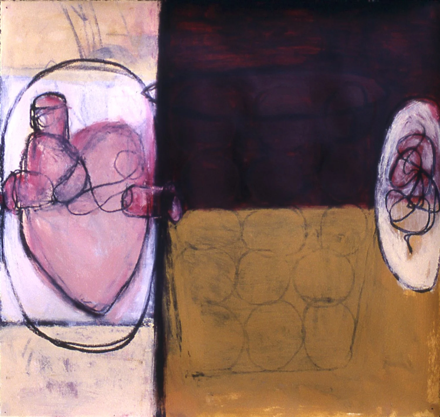 'Remember When', 20" x 20", mixed media on paper