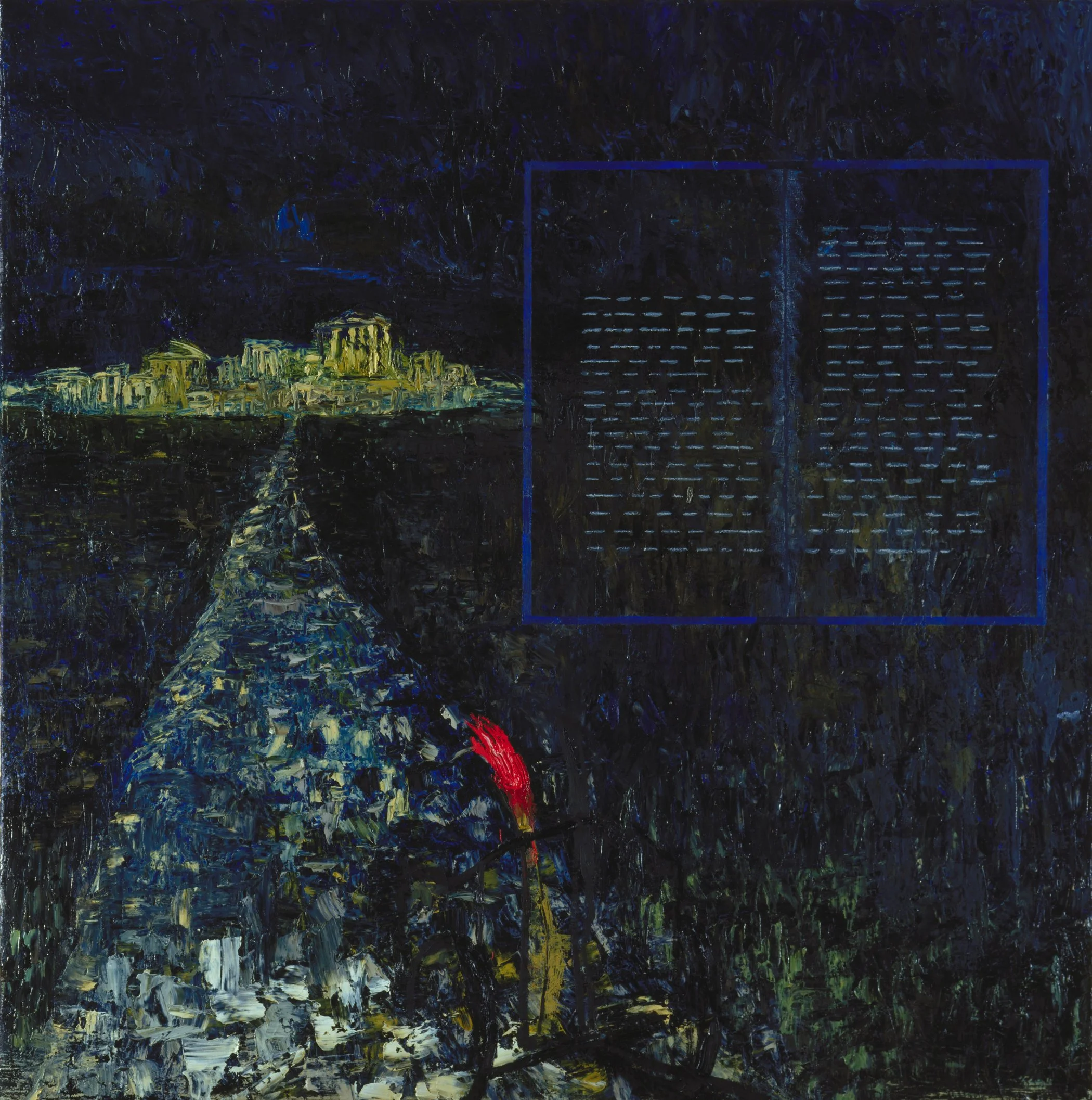 'Abduction of Helen', 36" x 36", oil on canvas, 2000 (private collection)