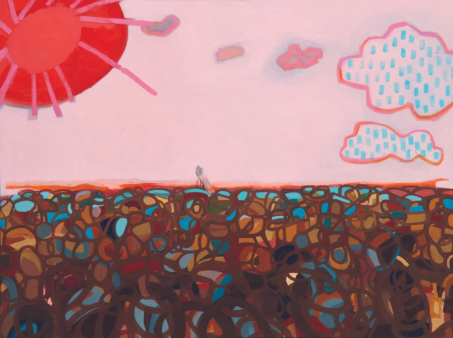 'Eos + Tithonos II' [Book Five], oil on canvas, 40" x 30", 2023