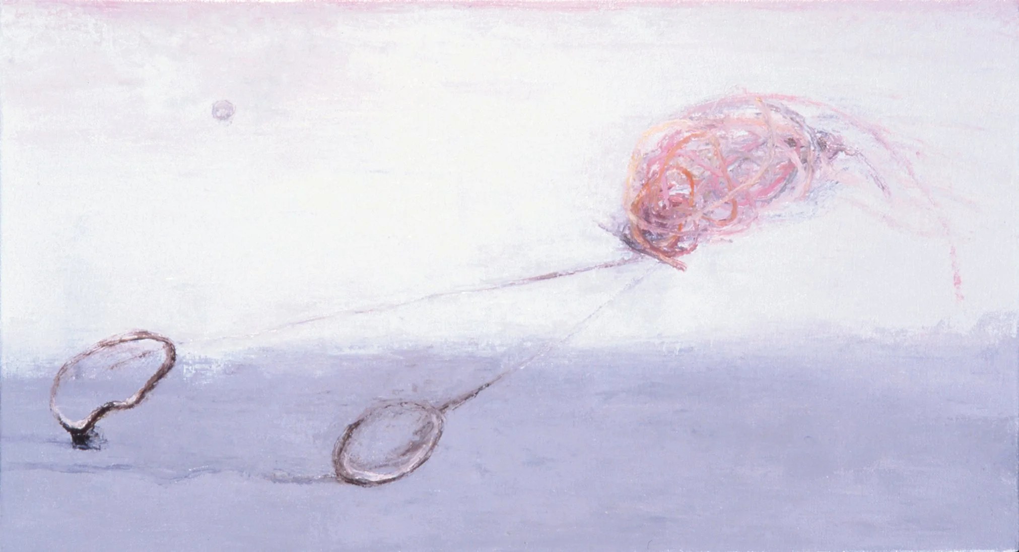 'Run + Help', 22" x 12", oil on canvas