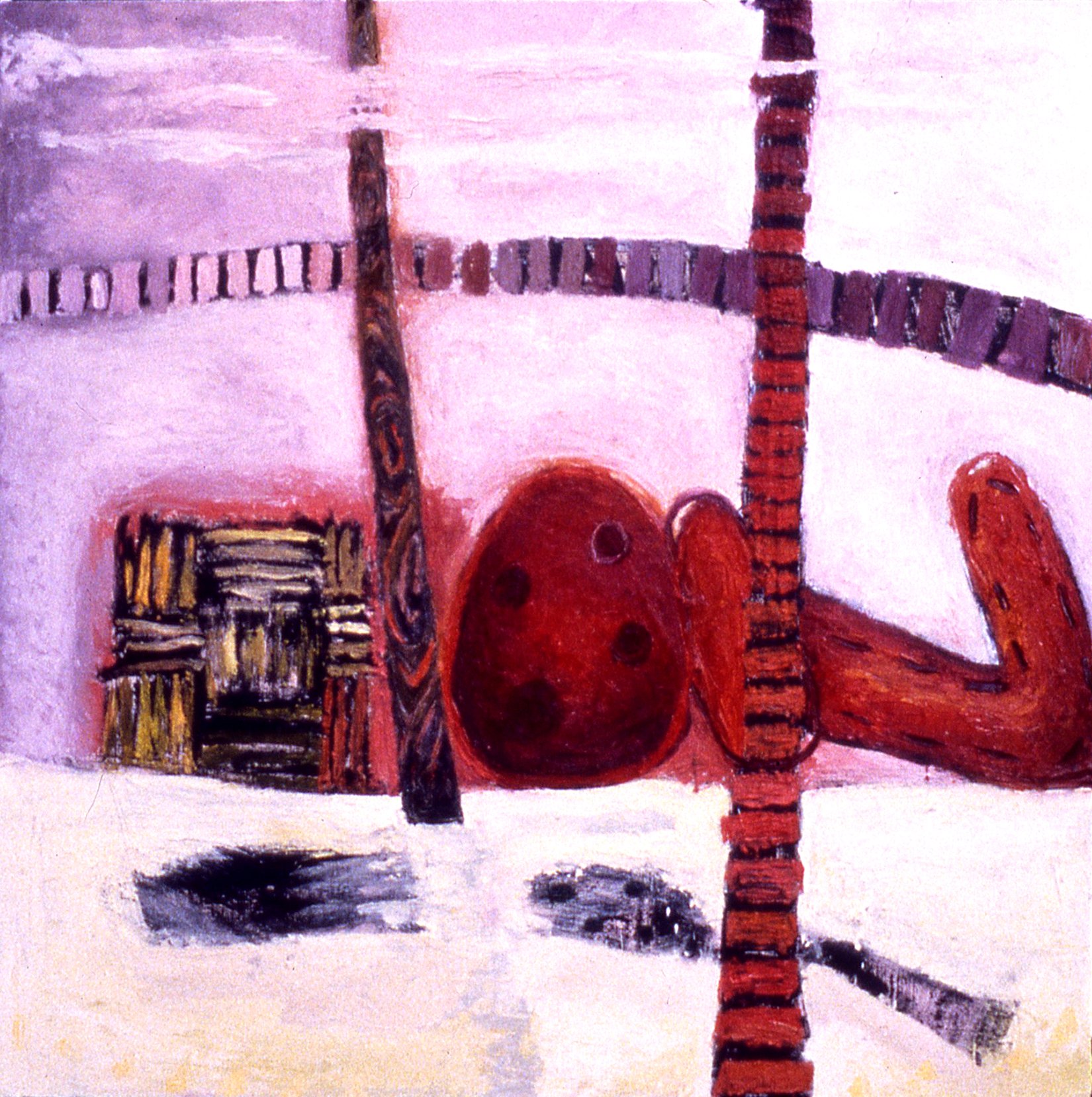 'On The Way', 28" x 28", oil on canvas, 1996 (private collection)