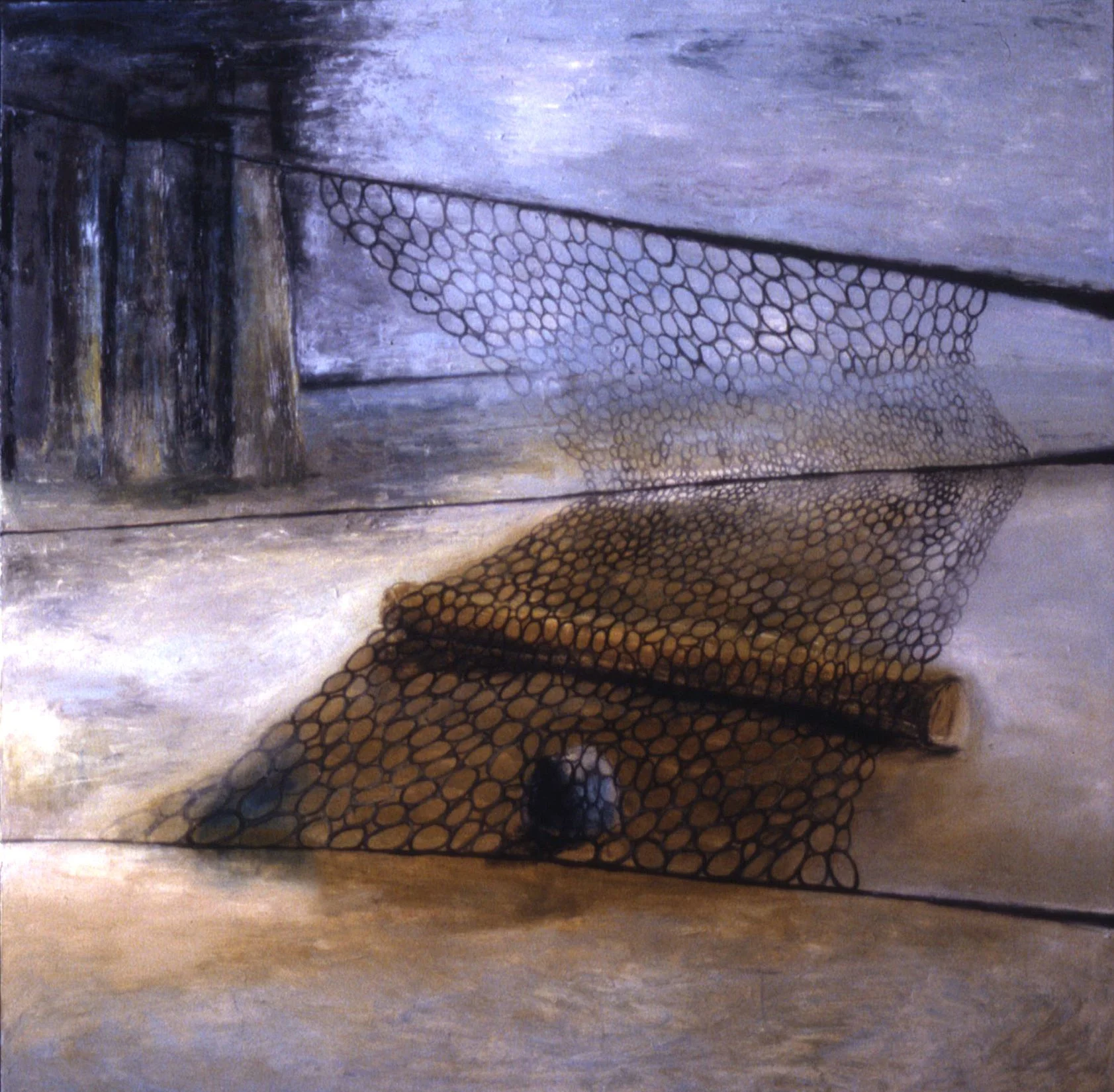 'Suspense', 64" x 64", oil on canvas, 1999 