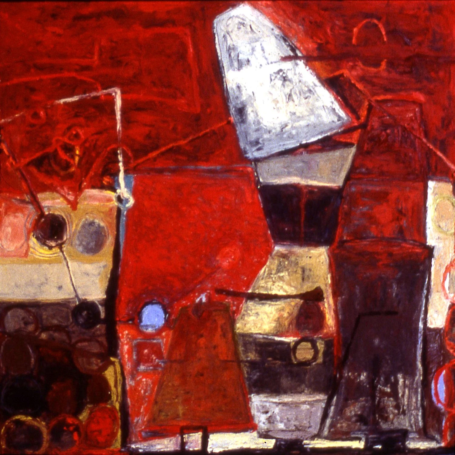 'The Way Things Are', 28" x 28", oil on canvas, 1996 (artist's collection)