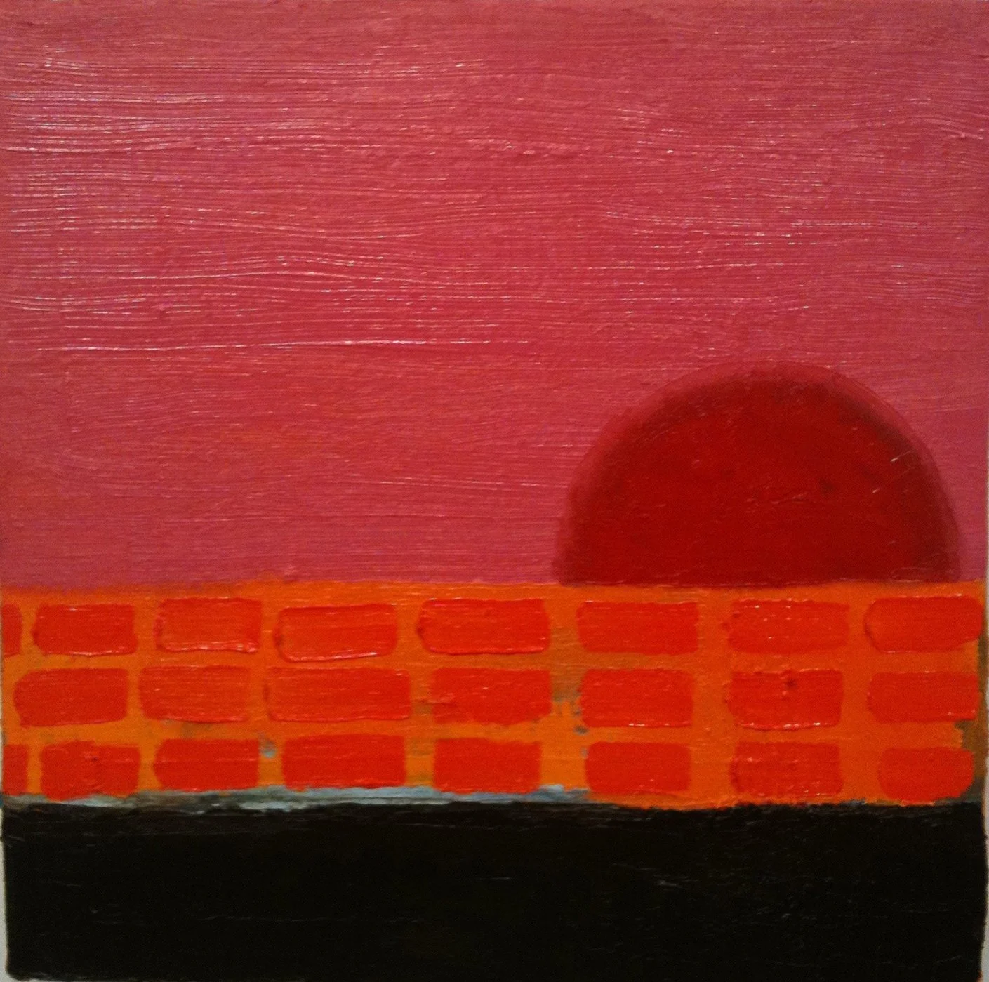 '#5 Wall', 10" x 10", oil on canvas