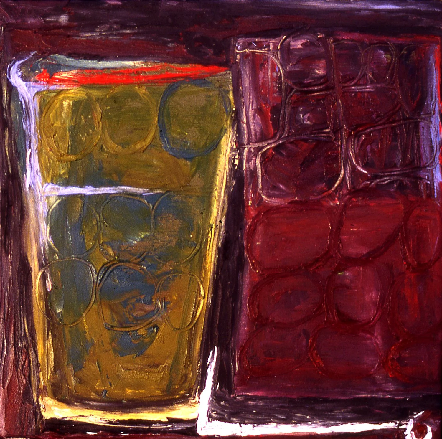 'Half Way', 12" x 12", oil on canvas, 1996