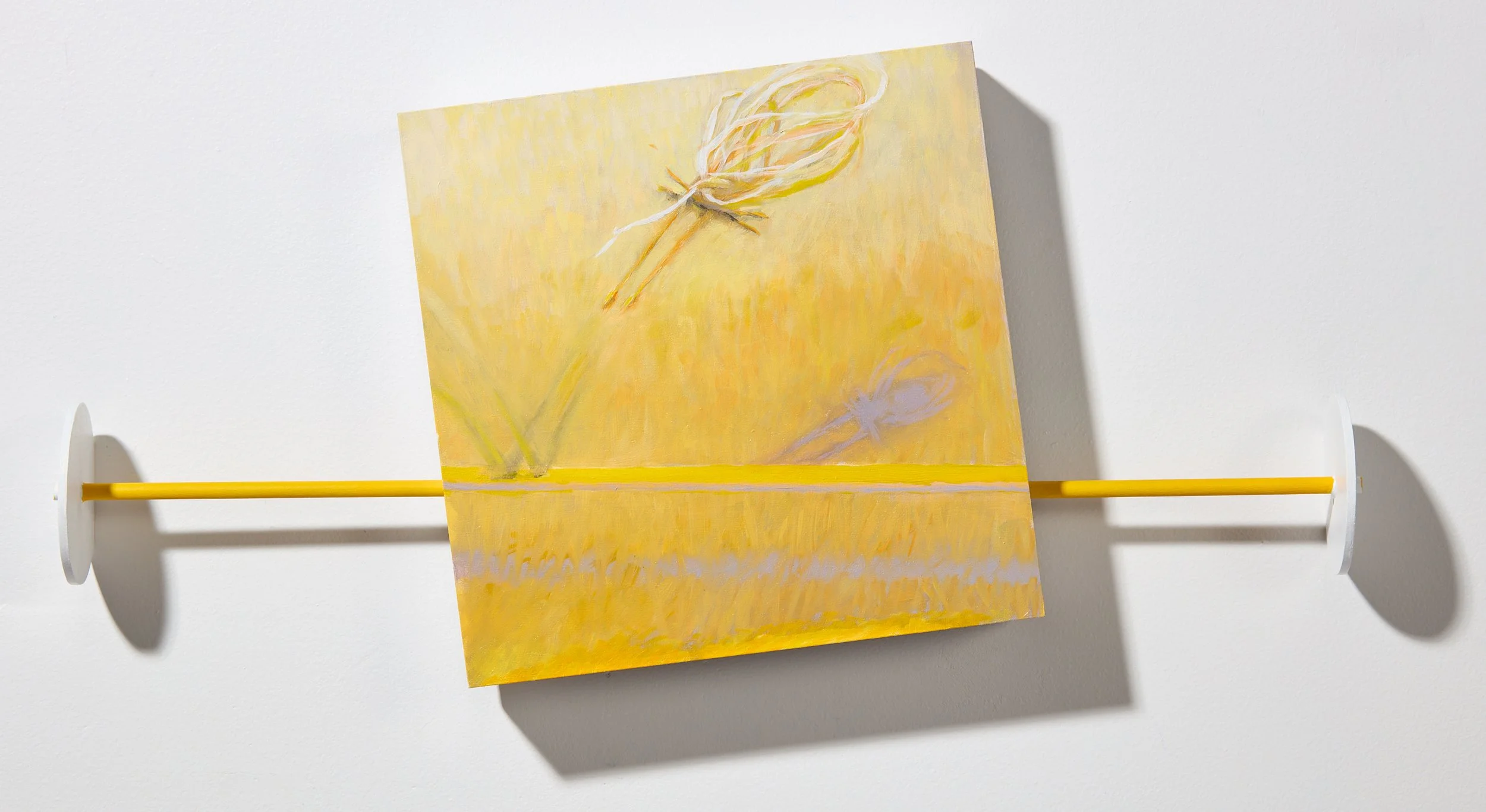 'A Point of View', painting, 18.5" x 18" x 2.5", oil on wood, 2026