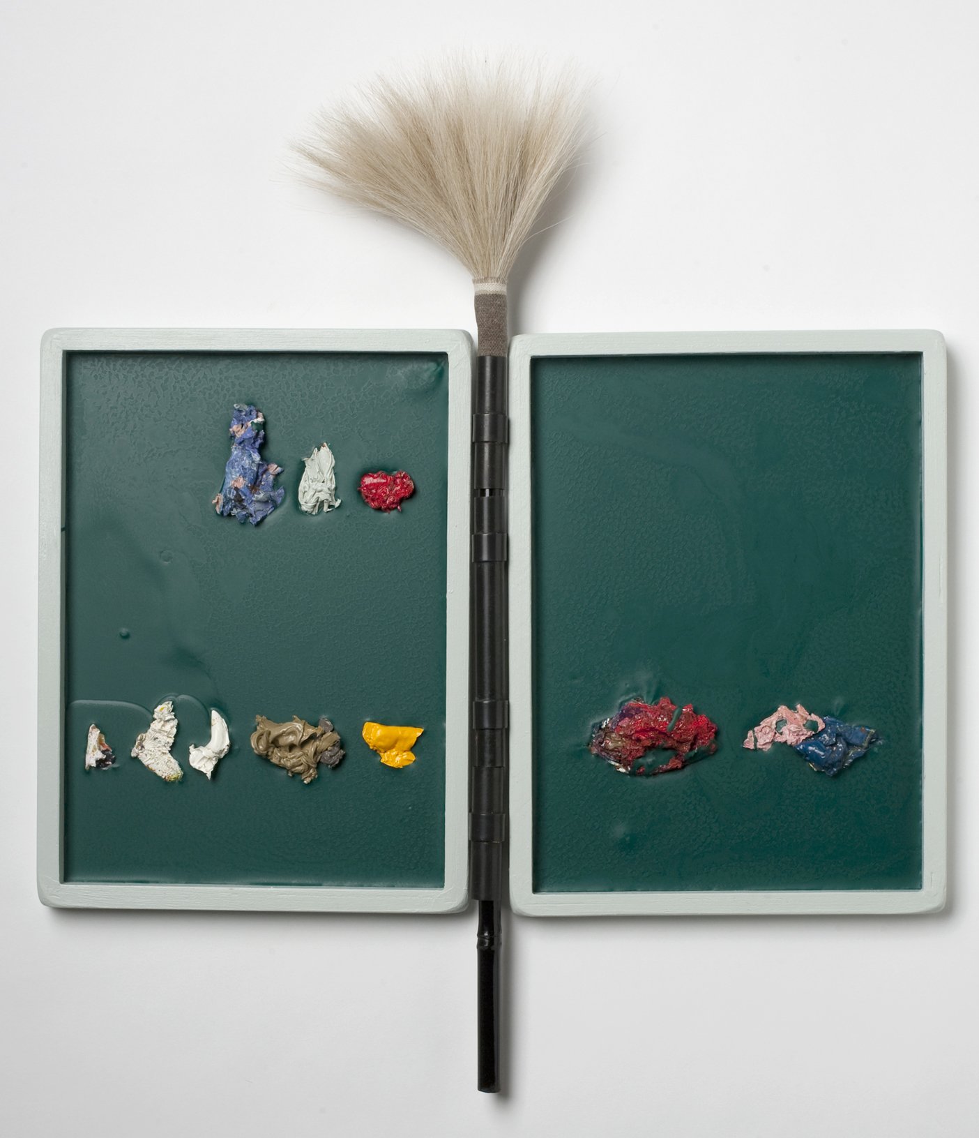 'Fragment 138'
"Stand [before me?], if you love me, and spread abroad the grace that is on your eyes."                                                                                    


diptych 21" x 18.5", 2003-2011, encaustic wax, palette paint 