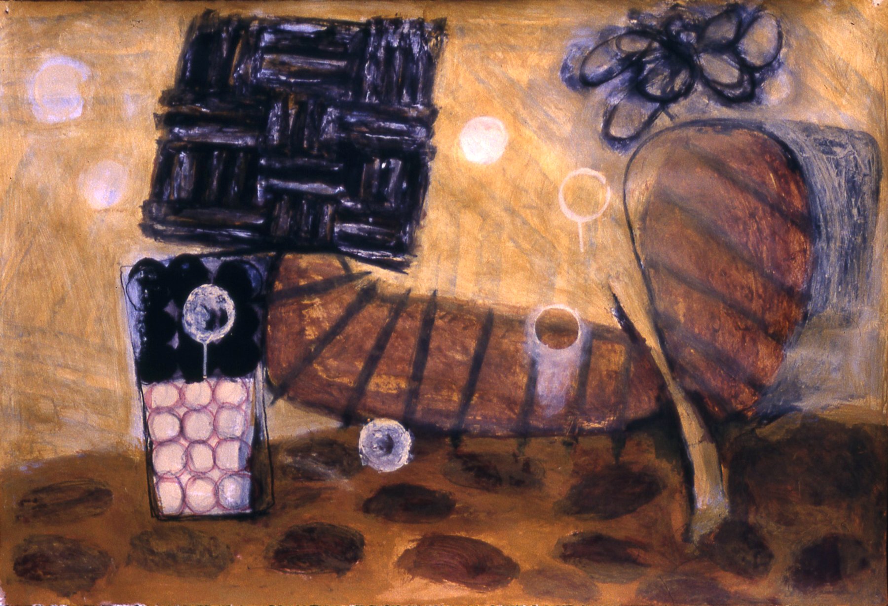 'Run Amok', 40" x 30", mixed media on paper