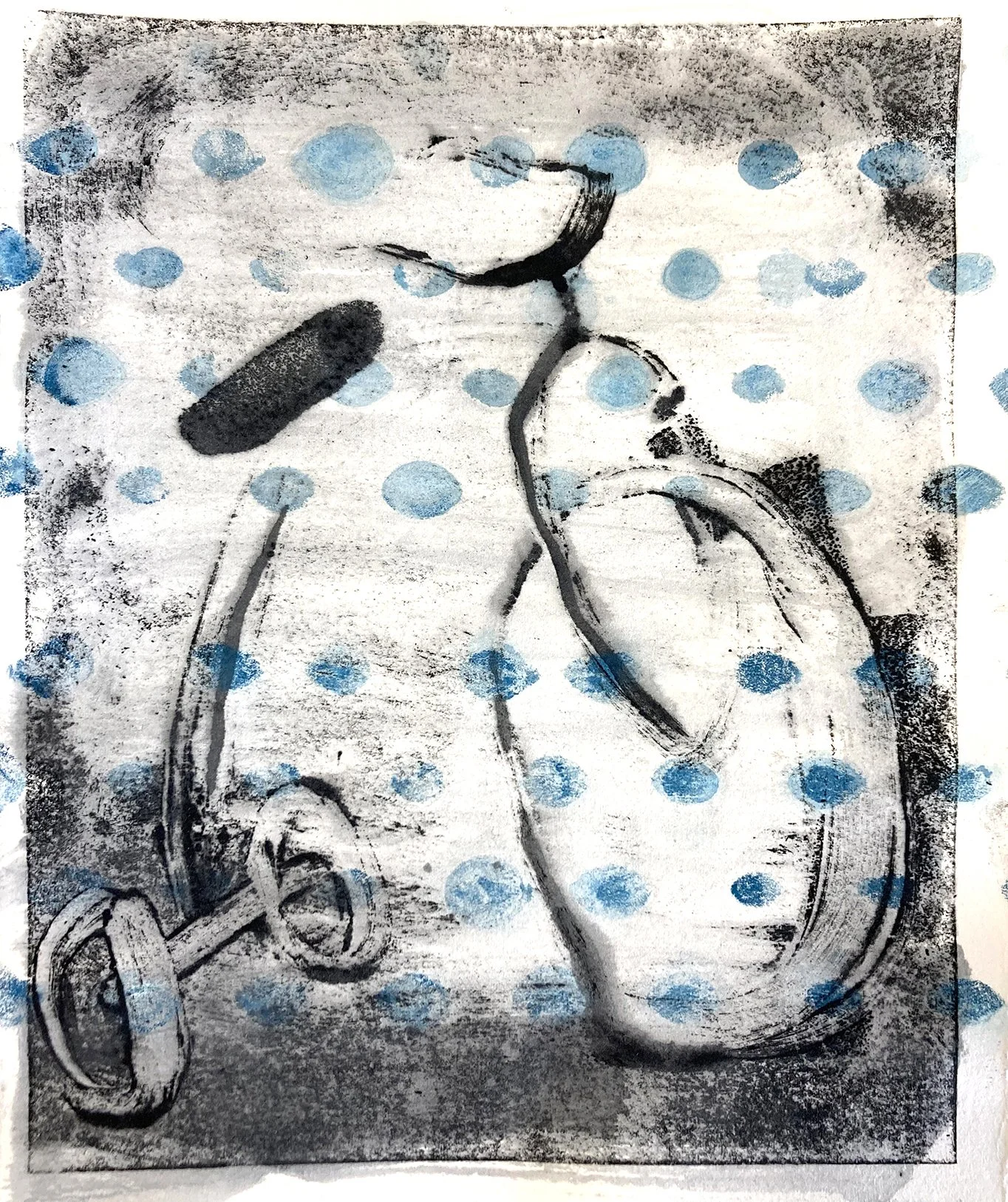 '04Vehicle', 5"x7", mono print