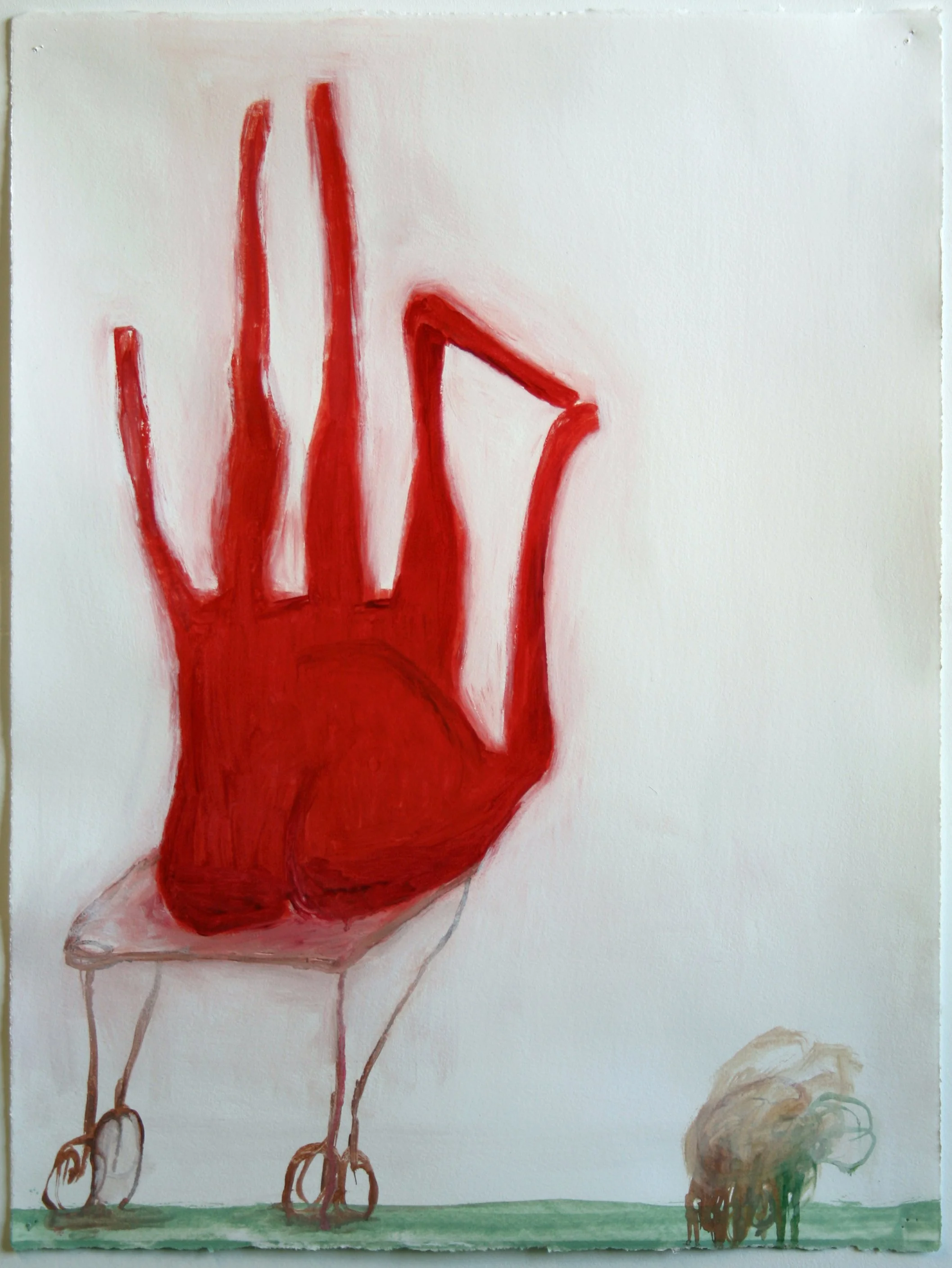 'Pthonus' [jealousy] 20" x 30" mixed media on paper