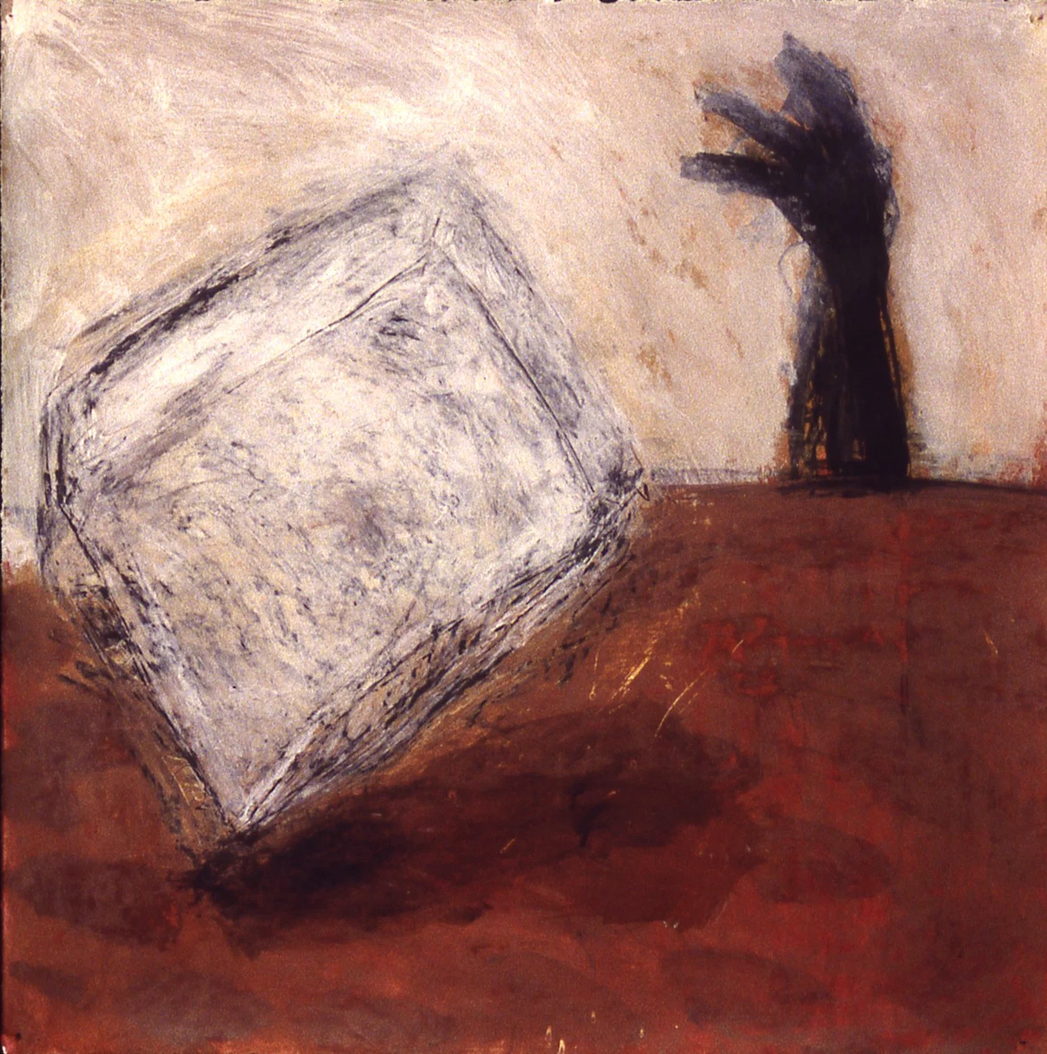 'Legend', 20" x 20", mixed media on paper