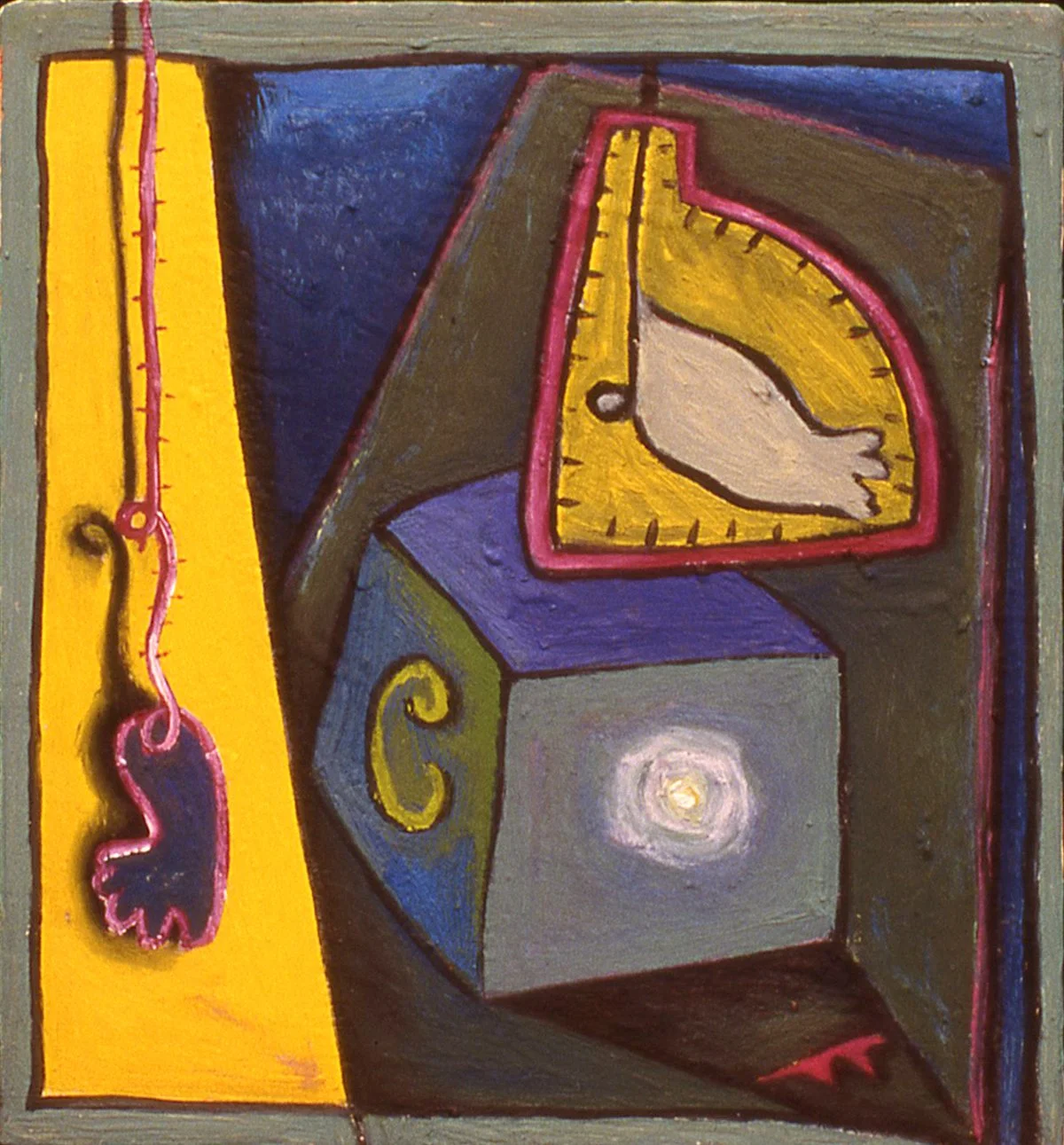 'Phelloderm', 11" x 12", encaustic on canvas, 1993