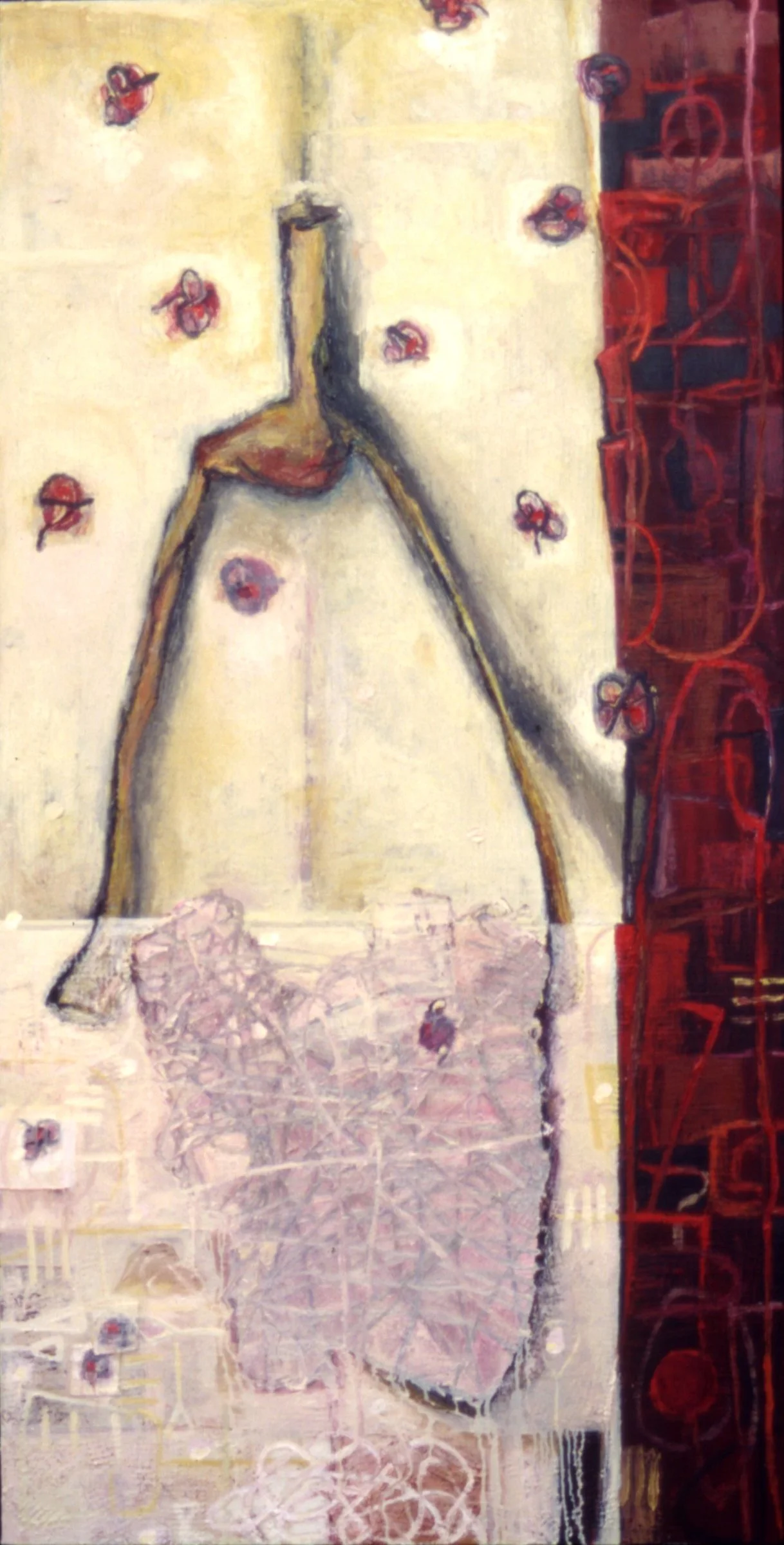 'Common Myth', 36" x 66", encaustic + oil on canvas, 1998 