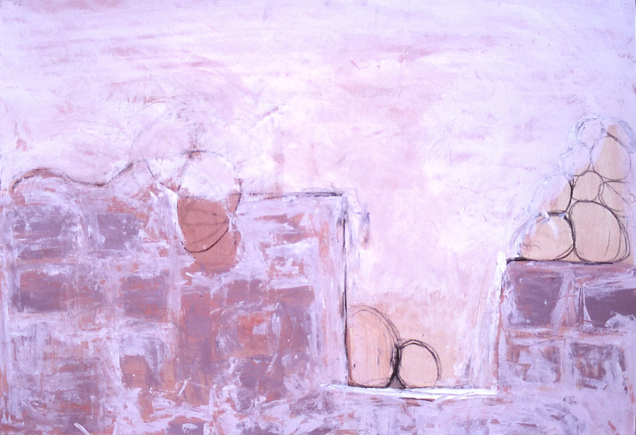 'Haven, 60" x 40", mixed media on paper