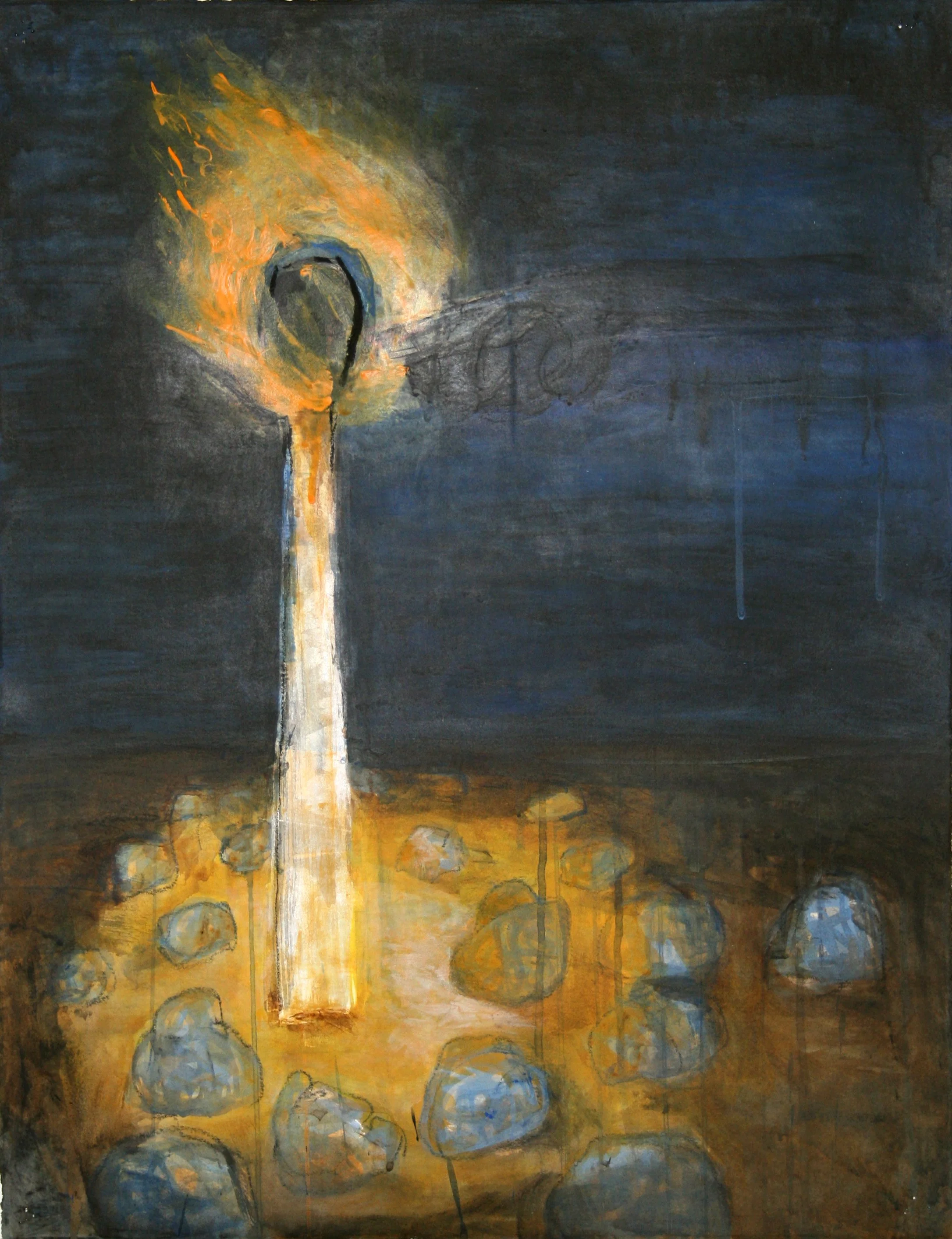 'Study for Prometheus' 20" x 30" mixed media on paper