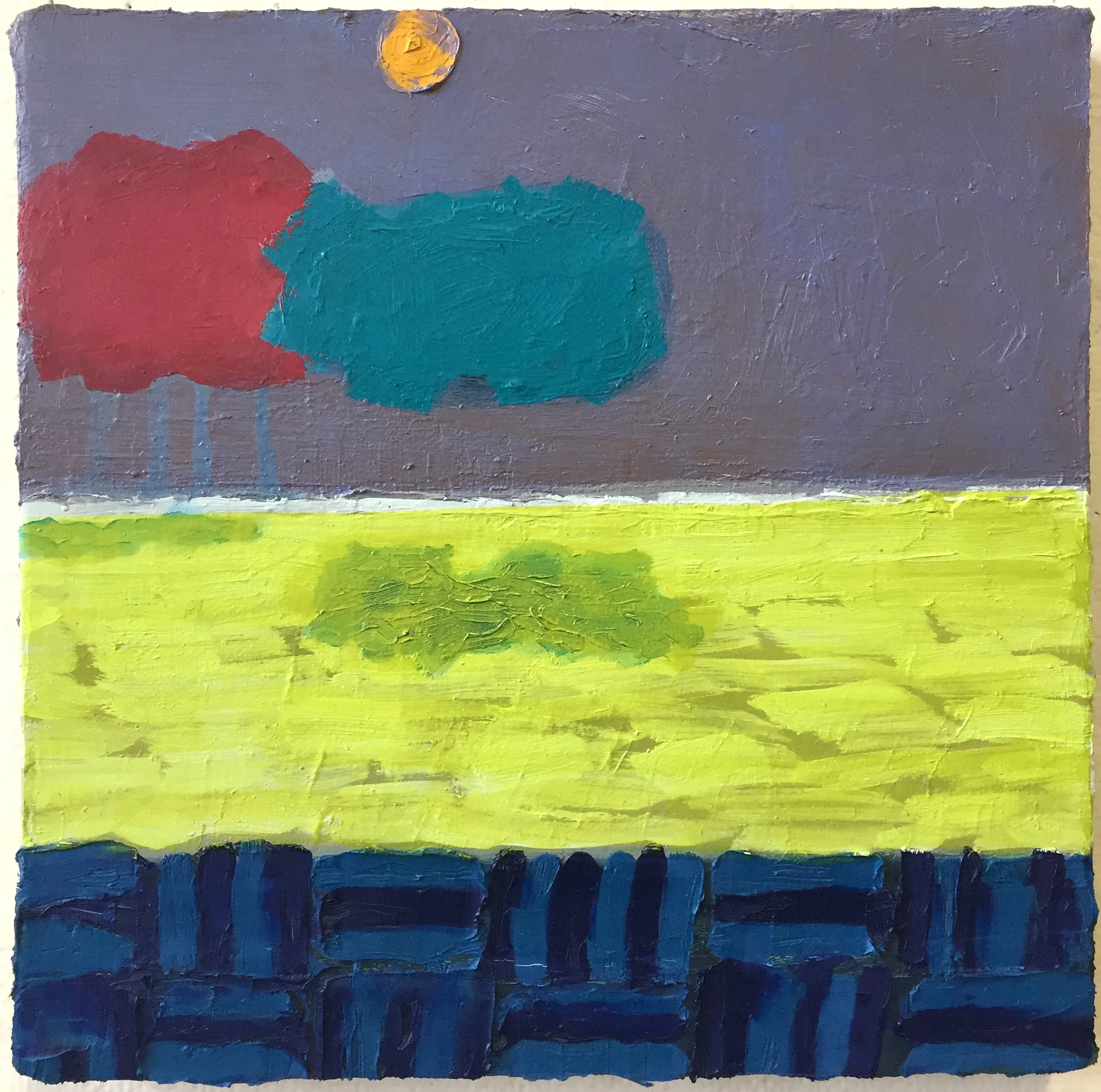 '#11 Wall', 10" x 10", oil on canvas