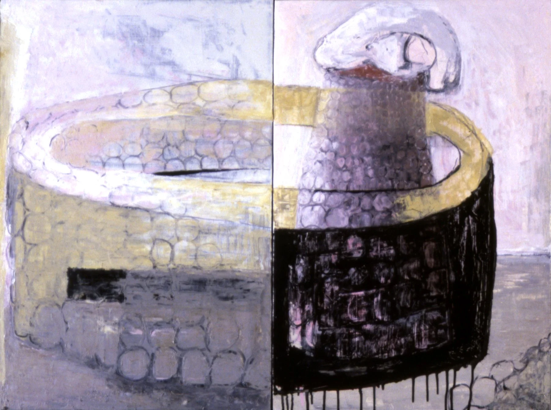'Am', 32" x 24", diptych, oil on panel, 1999