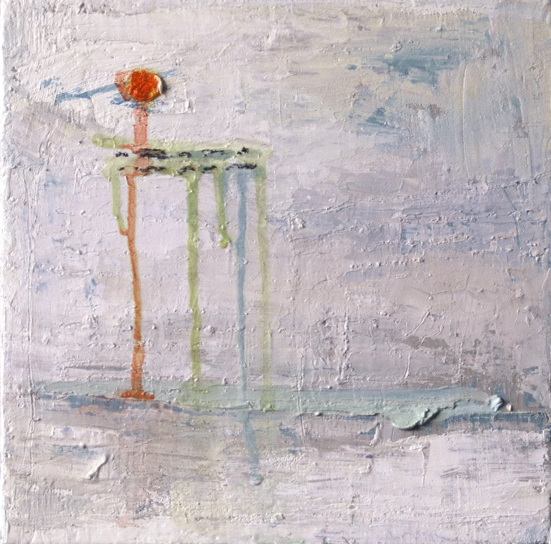 'Ikaros VII', 10" x 10", encaustic on canvas, 2001 (private collection)