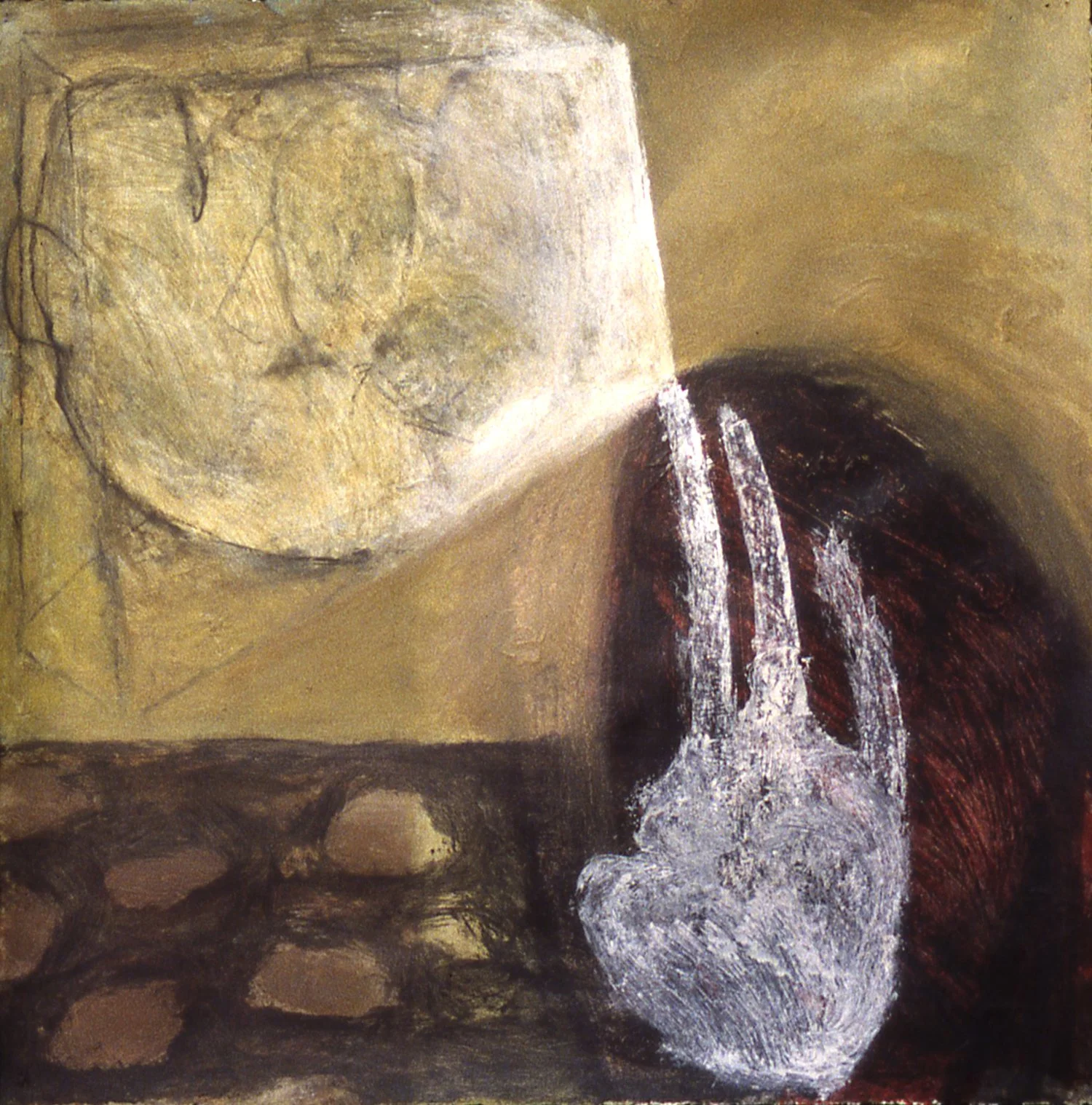 'Epiphany', 20" x 20", mixed media on paper