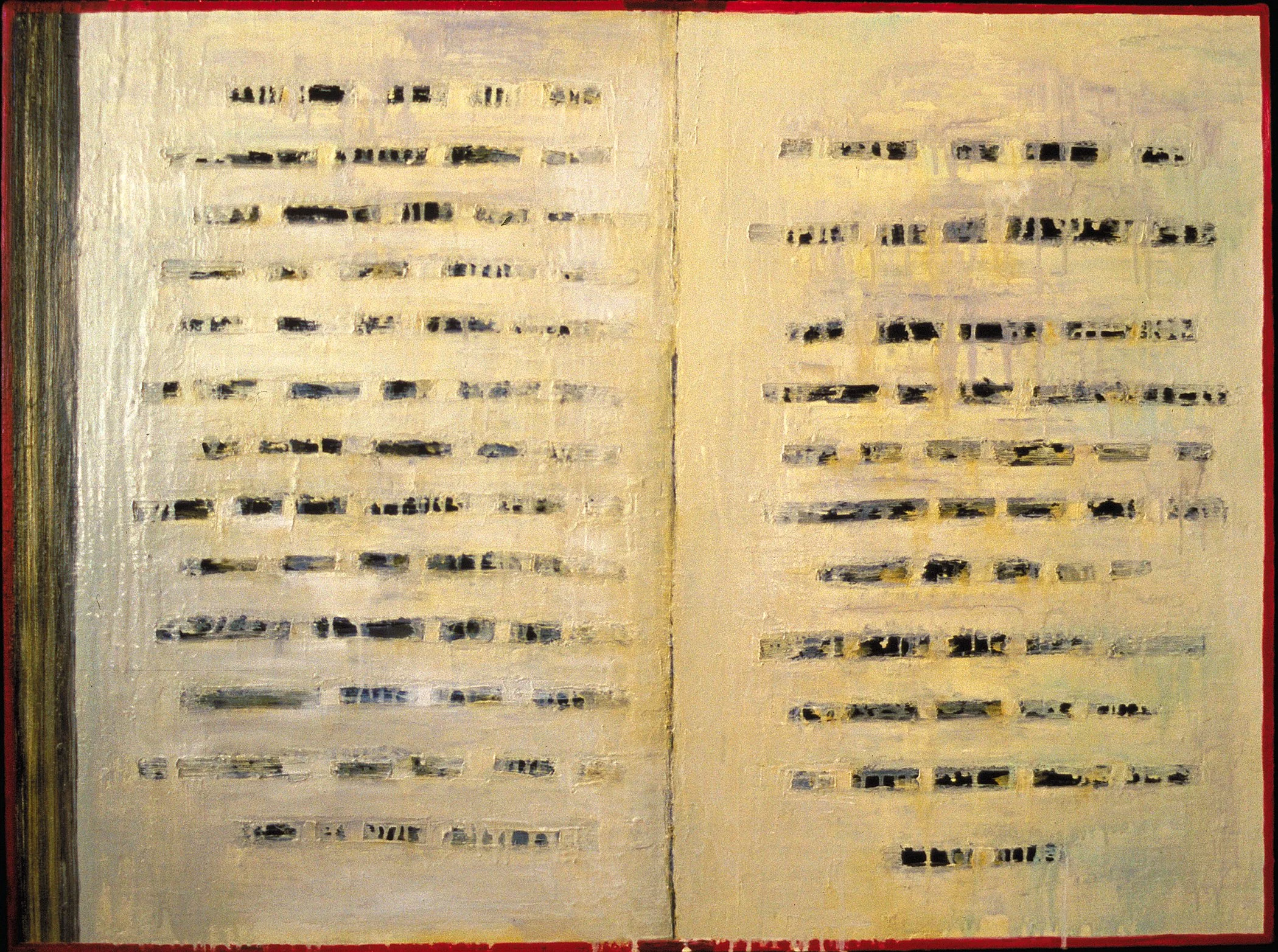 'Theogony', 40" x 30", oil + wax on canvas, 2000 (private collection)