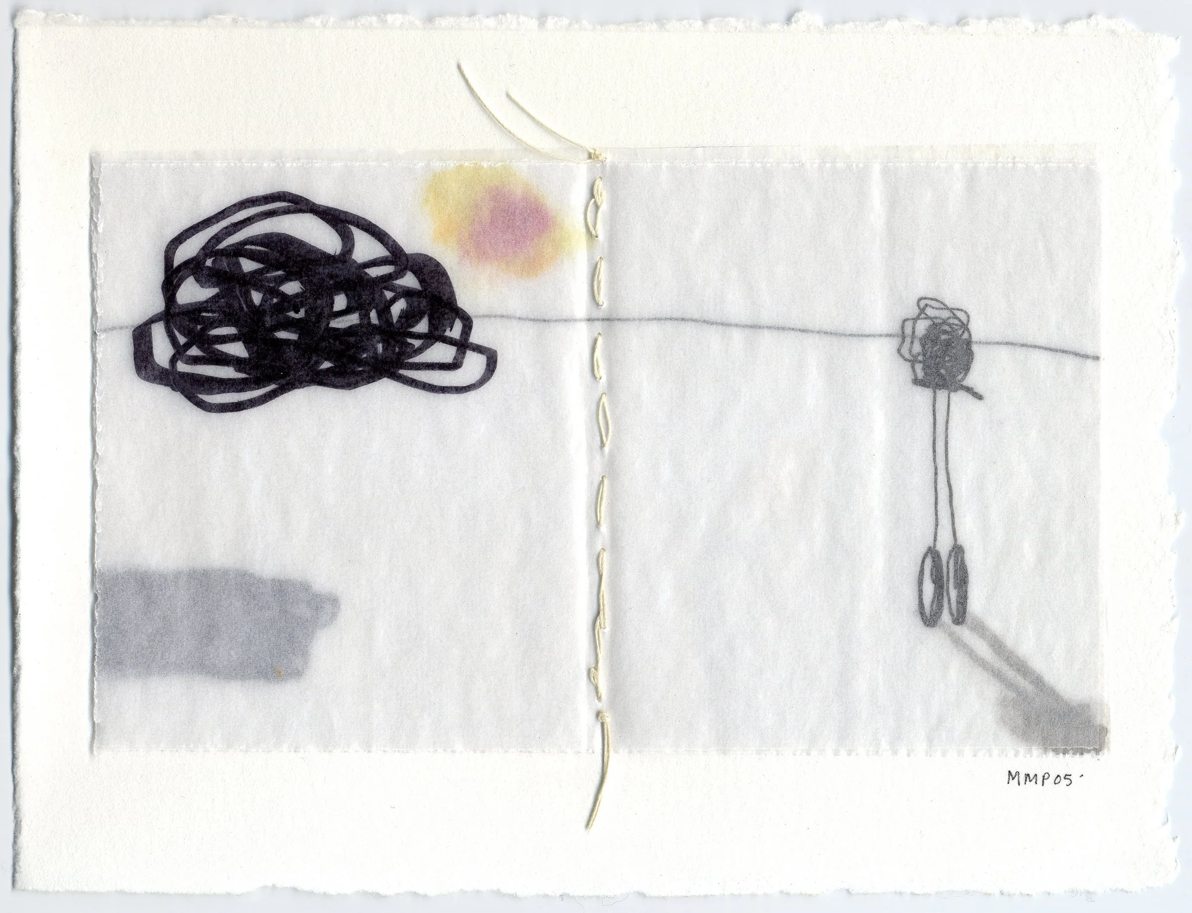 'Quantum XV' 7" x 5", marker on glassine paper (private collection)