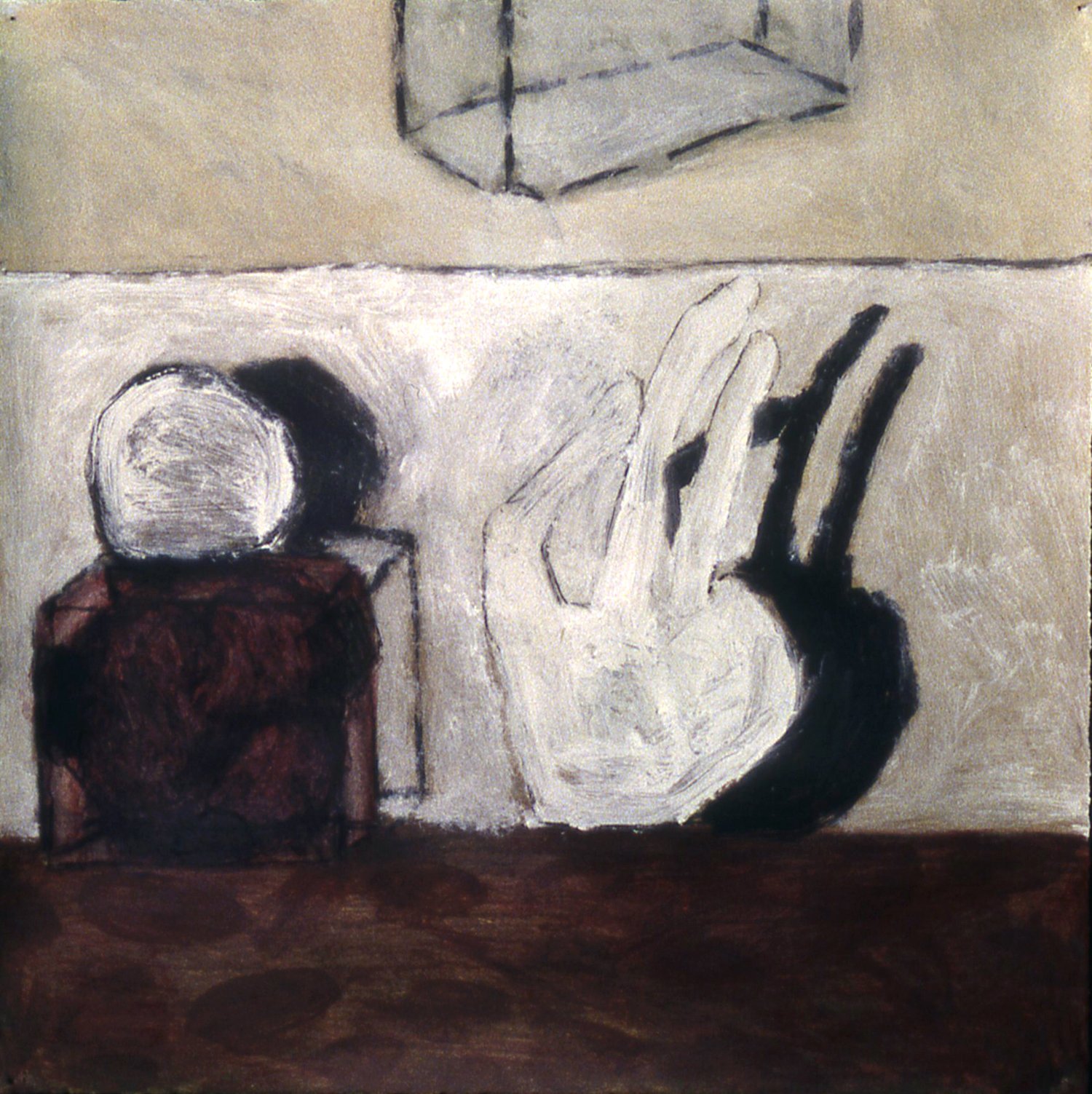 'Slip Away', 20" x 20", mixed media on paper