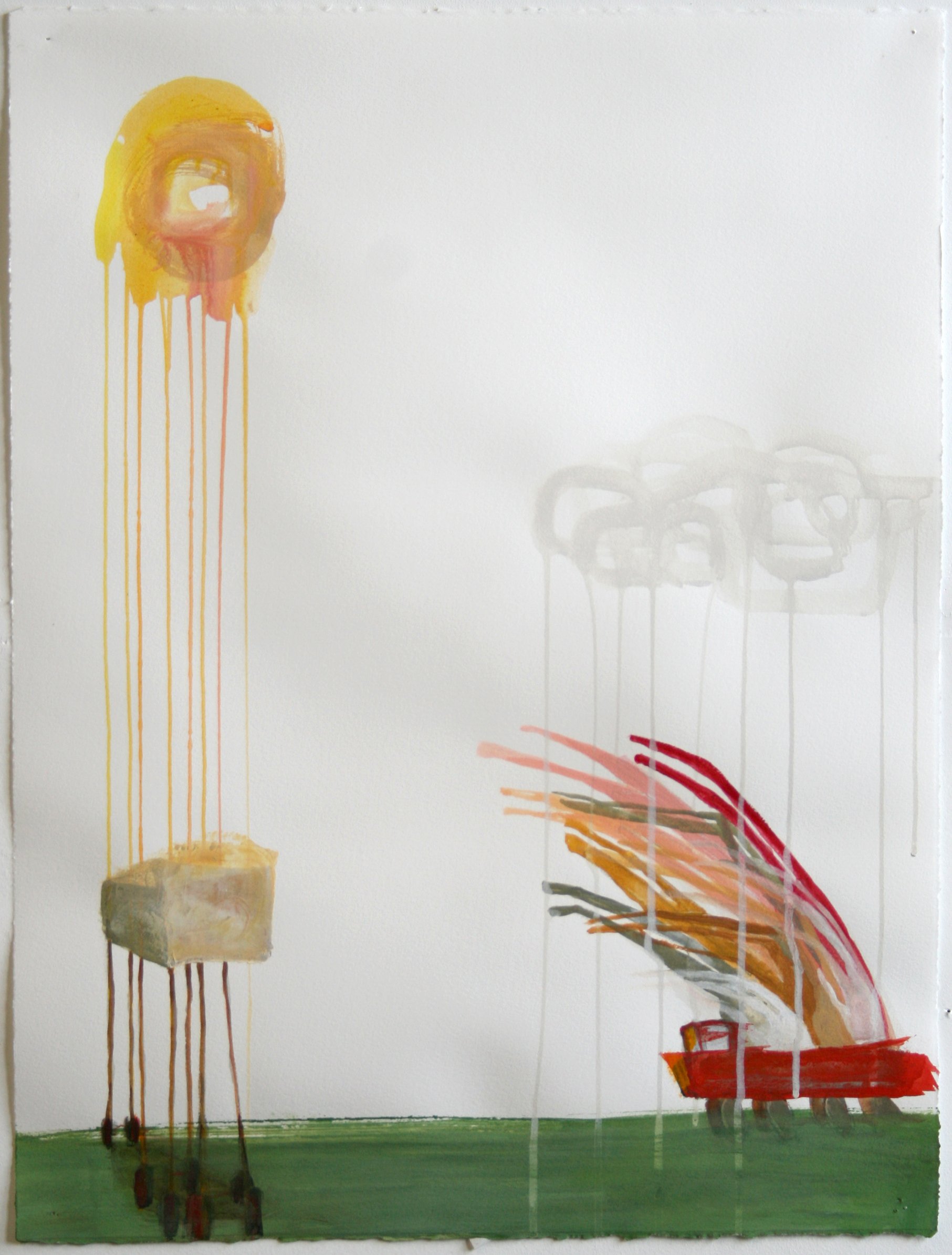 'Helios' 20" x 30" mixed media on paper