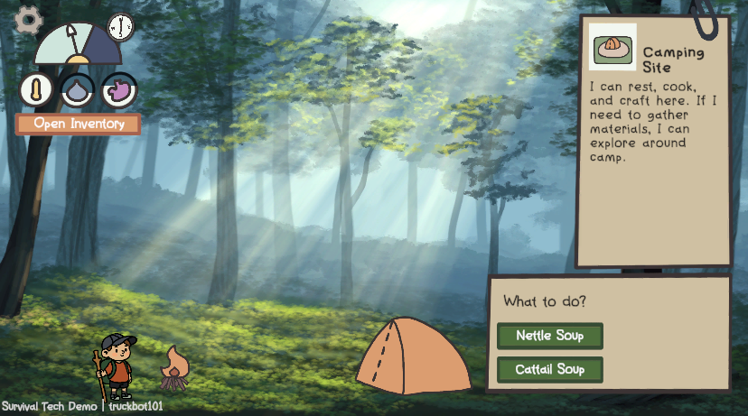 Prototyping next mechanics: crafting and cooking