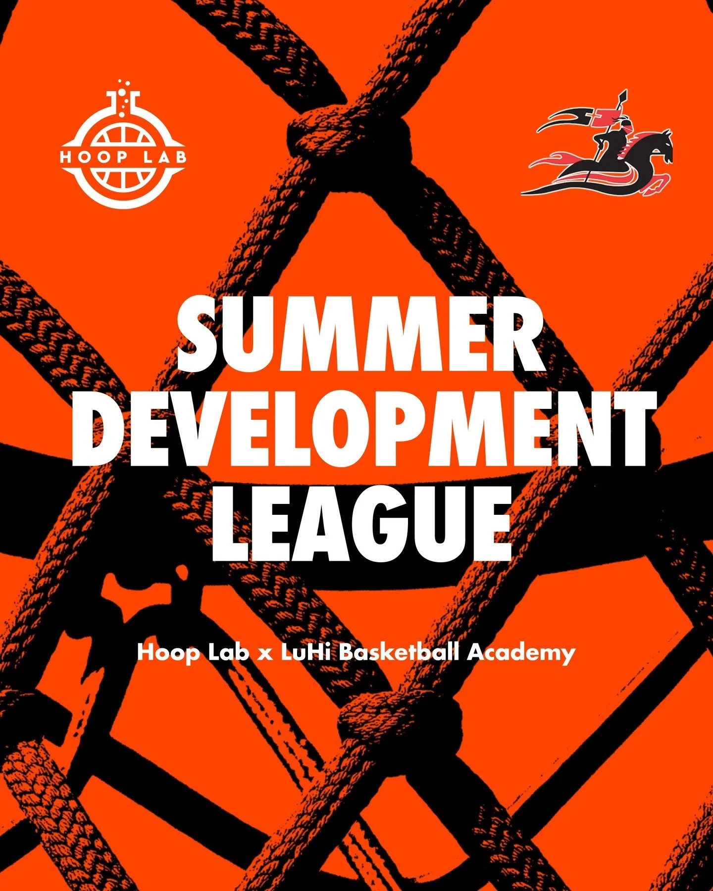 Two powerhouses unite 🤝 for 6 weeks of fun &amp; competitive gameplay starting July 22nd. 

Registration is now OPEN for the Hoop Lab x LuHi Basketball Academy Summer Development League. Register as a team, with friends, or as a free agent. See deta