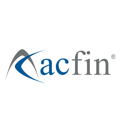 Logotipo de AC fin en fondo negro