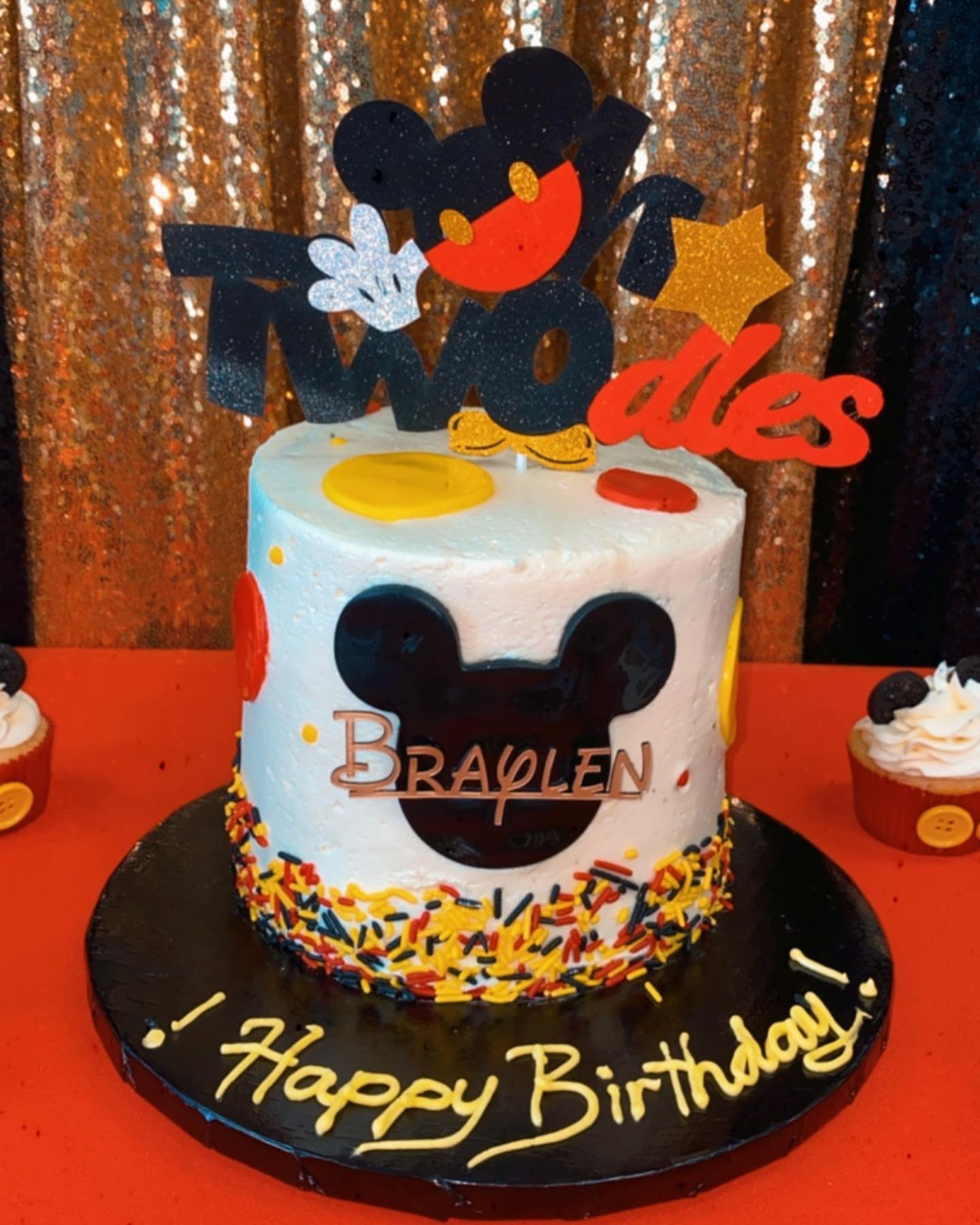 6” Custom Mickey Mouse Cake Swipe Left For Custom Mickey Mouse Cupcakes