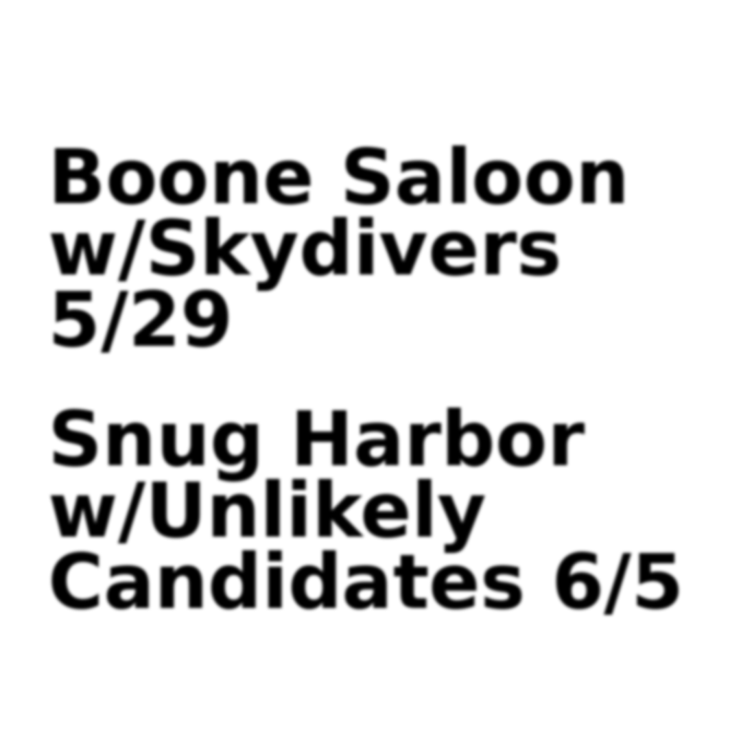 Text box with link to upcoming show tickets