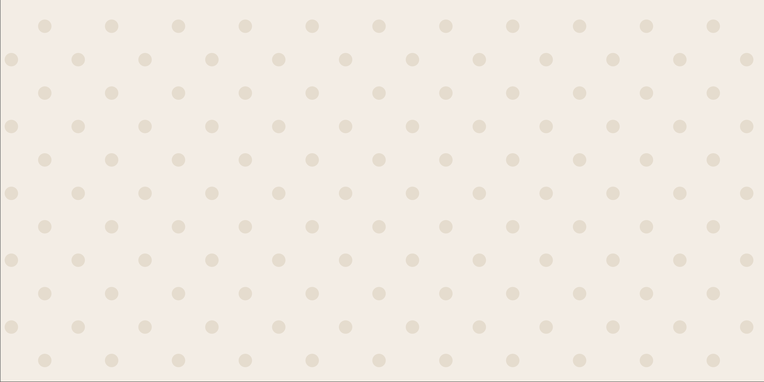 Tan polka dots on ivory background inspired by the Sweet Girl Collection by Raspberry Tapestry.