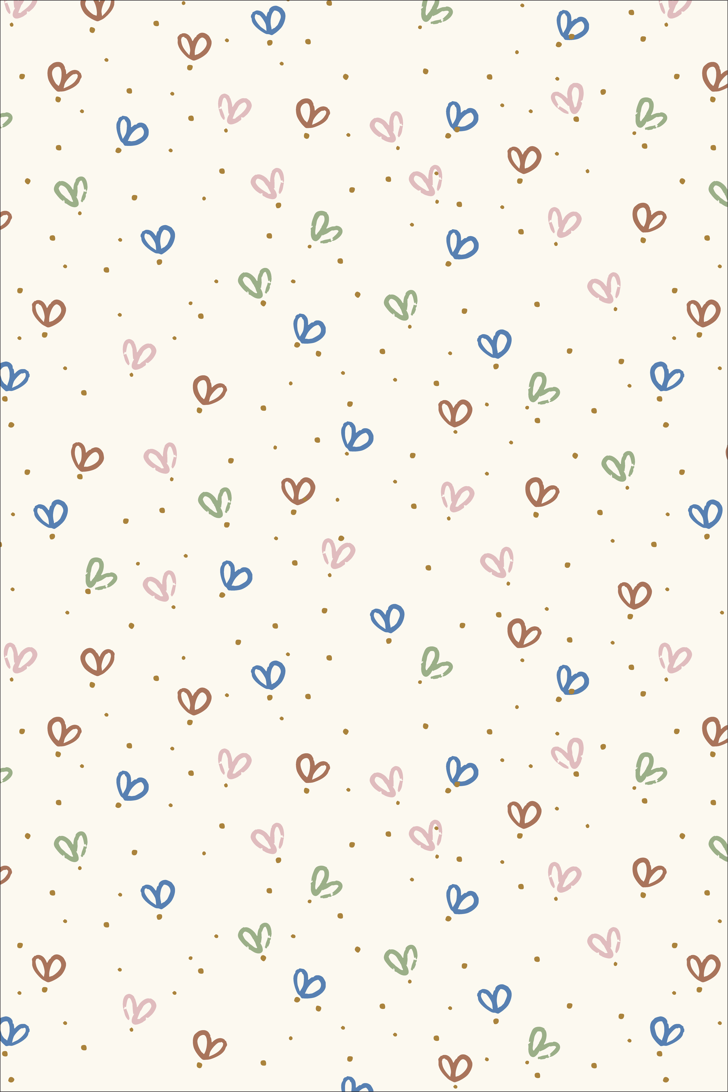 Delicate scattered sweet pea bud pattern on ivory with airy spacing, gentle floral coordinate in Sweet Girl collection