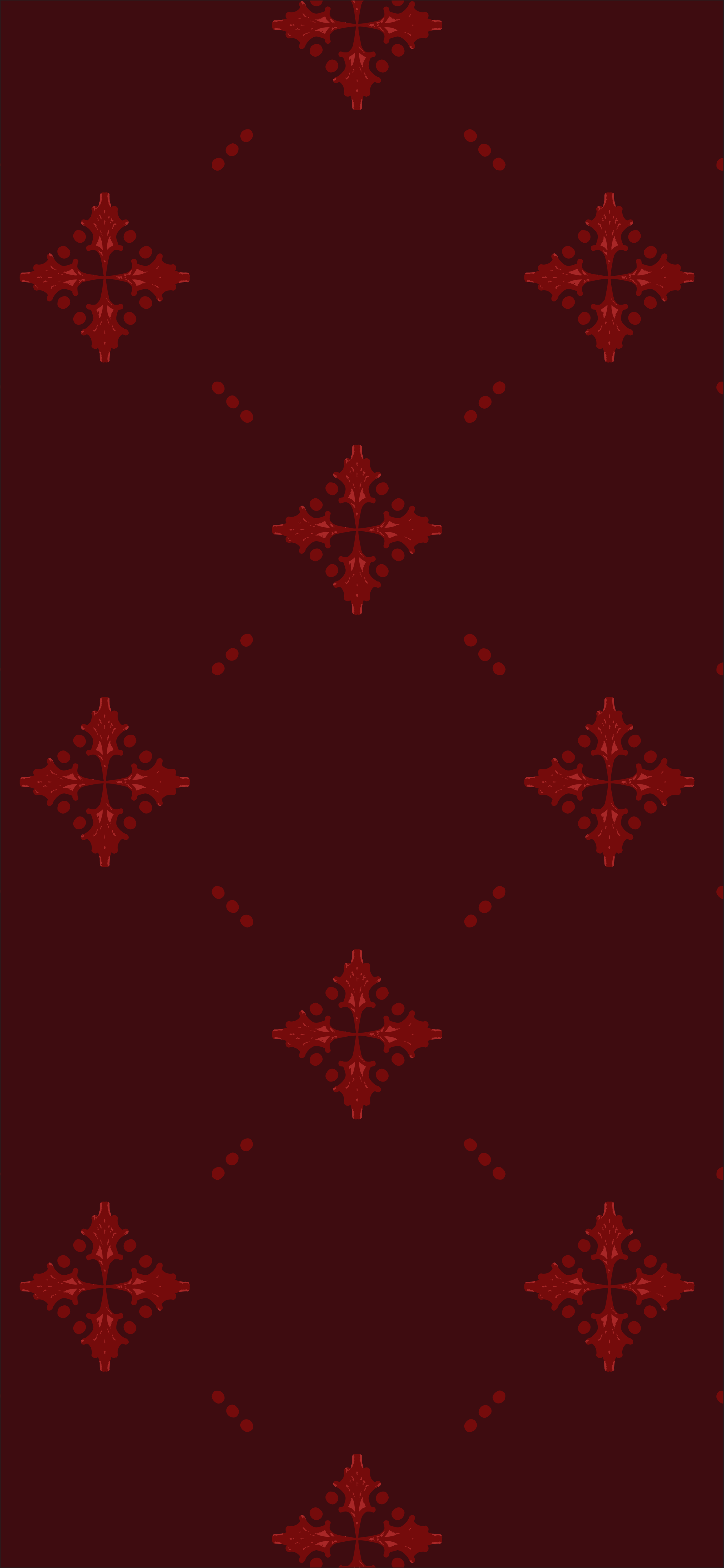 Greenery Lattice Claret Red patterned cell phone wallpaper.