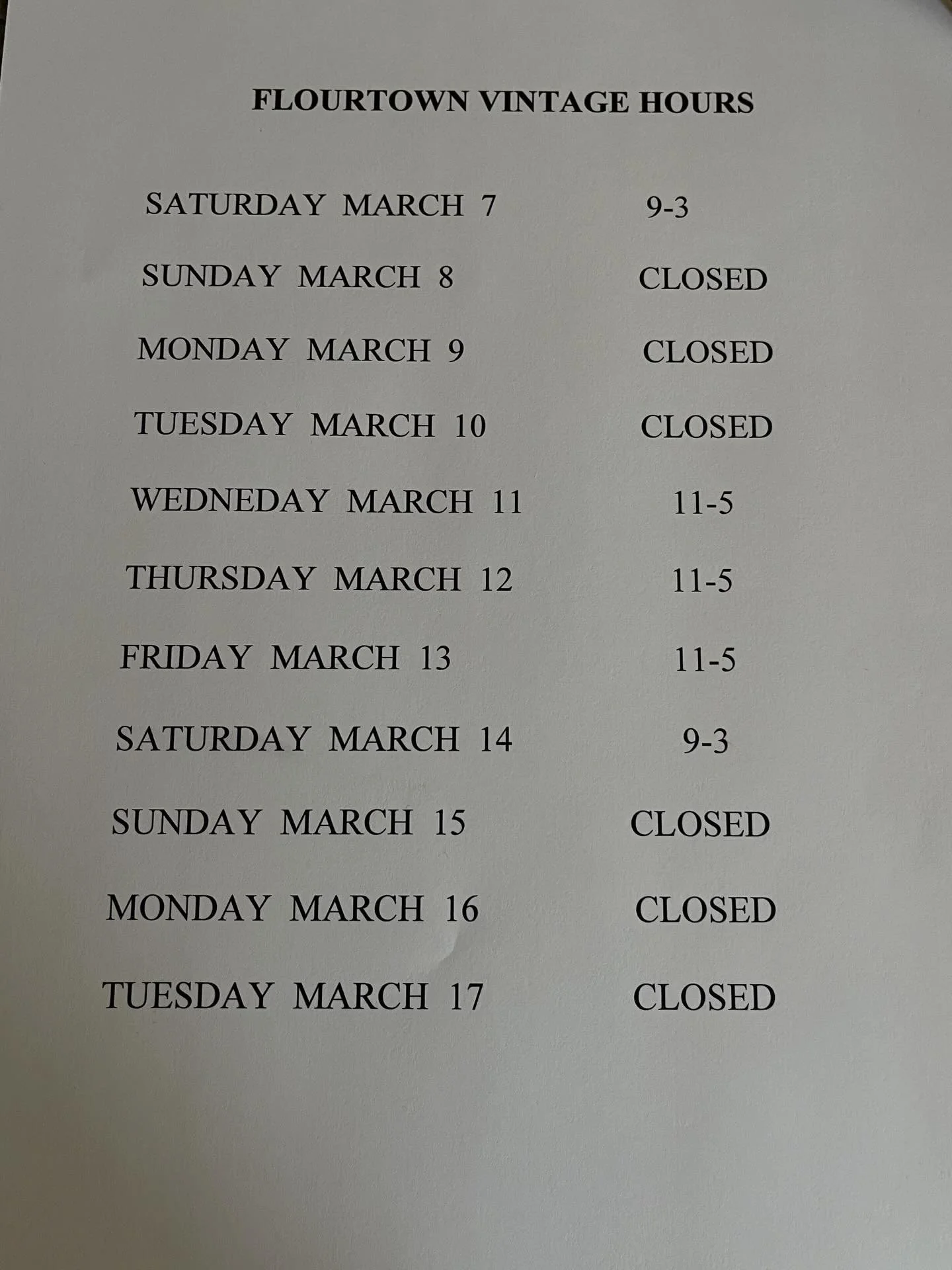 We are back from vacation!! Check out our hours for the next few weeks!
