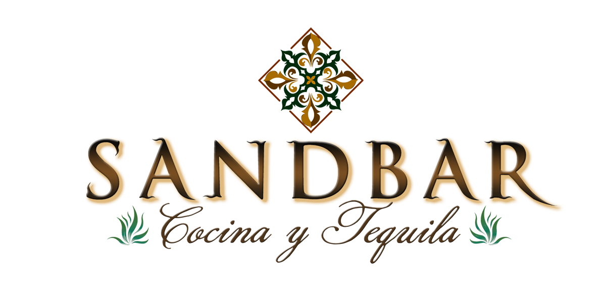 Sandbar Concina y Tequila logo with decorative elements